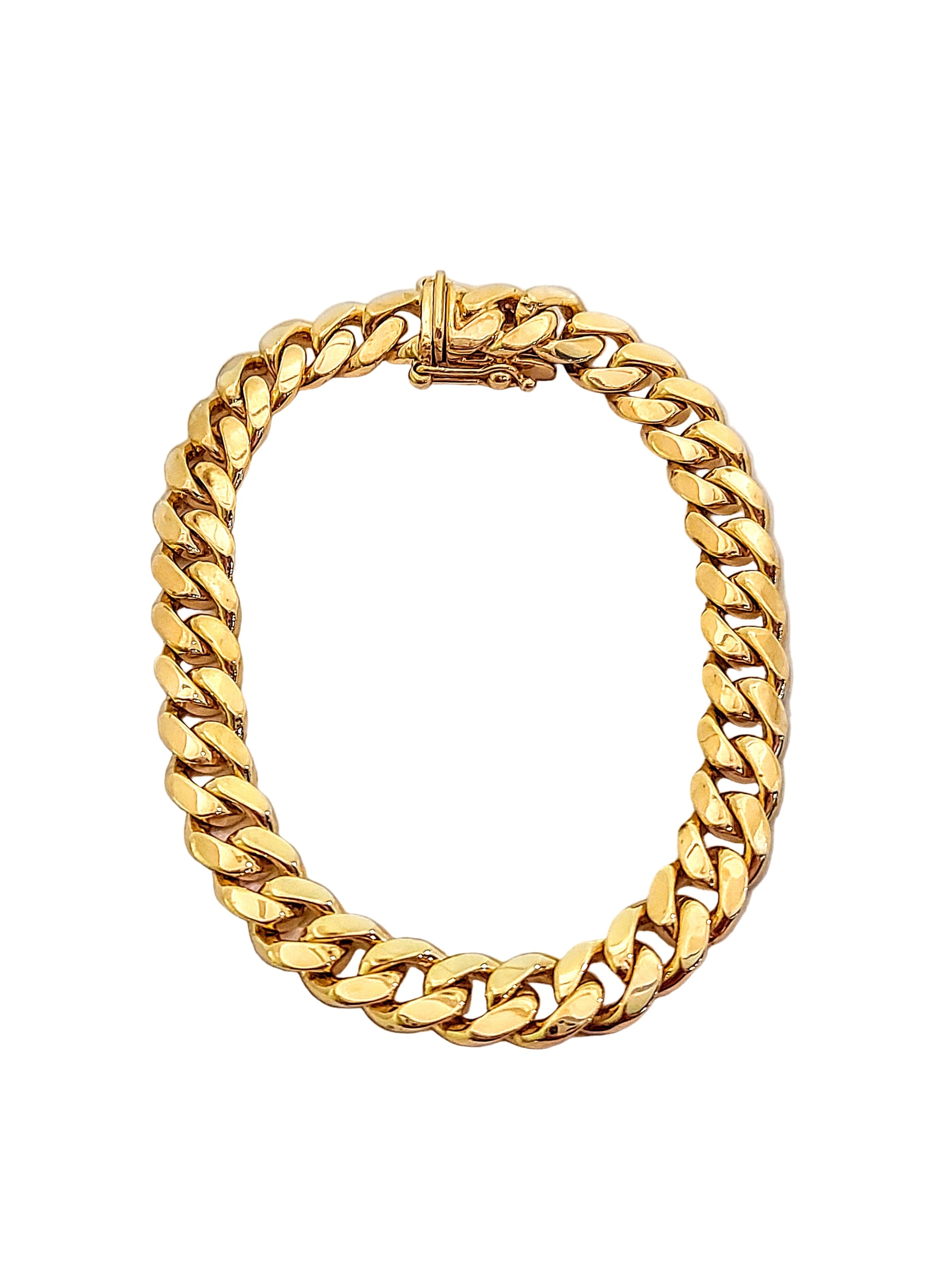 10k Gold Cuban Bracelet Italian made