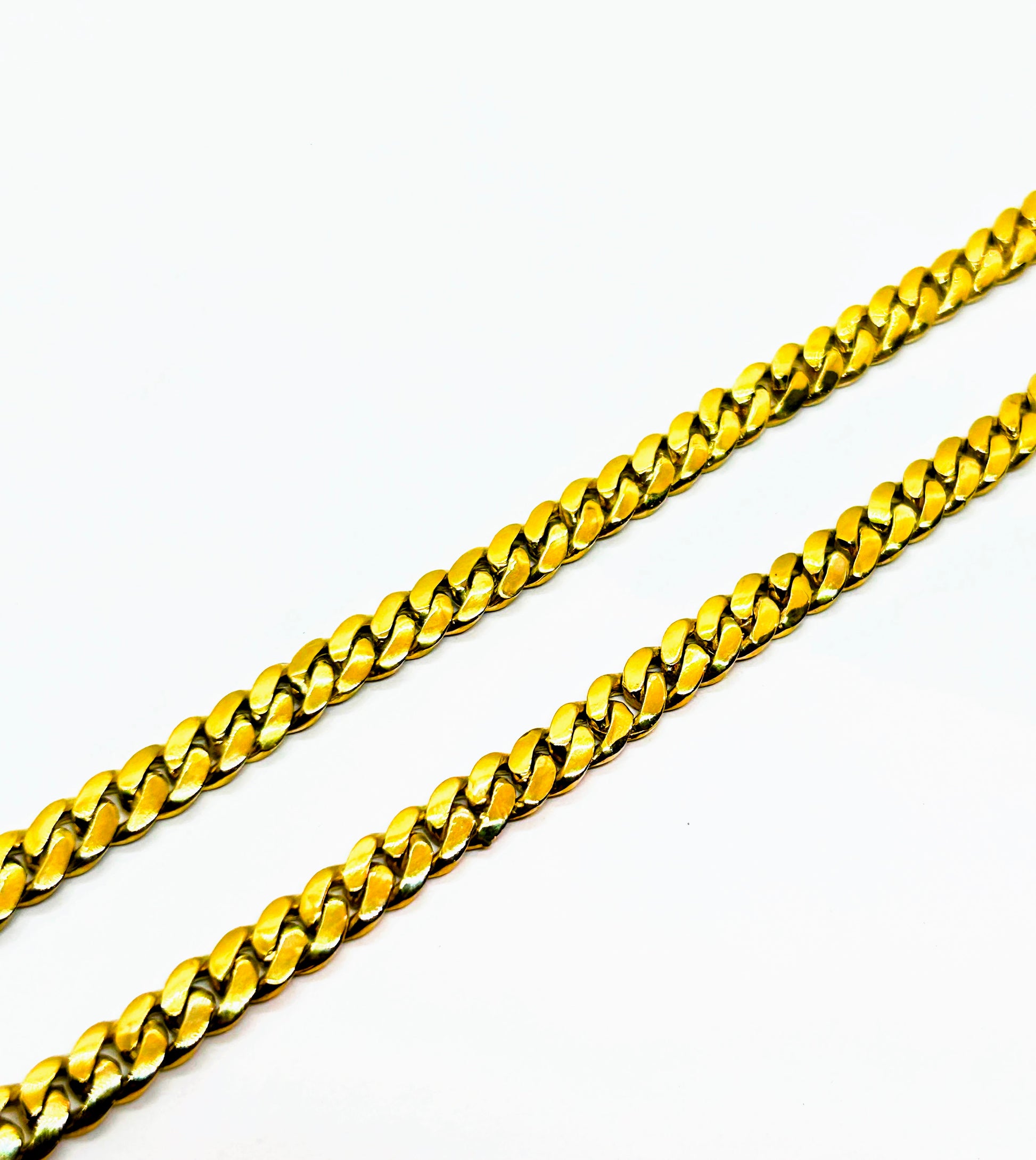 10k solid Cuban chain 6.5mm