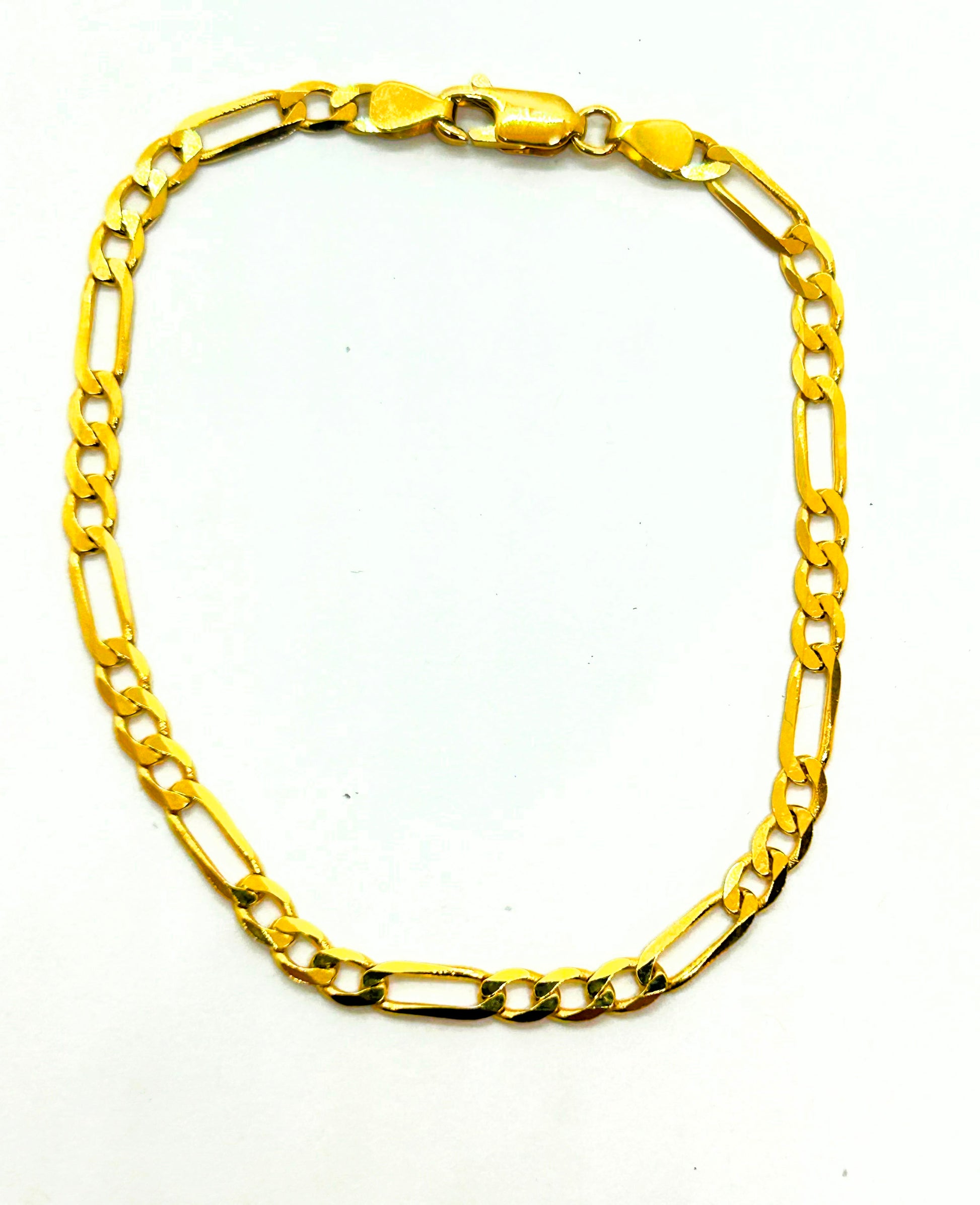 18k Gold Figaro Bracelet ~4mm