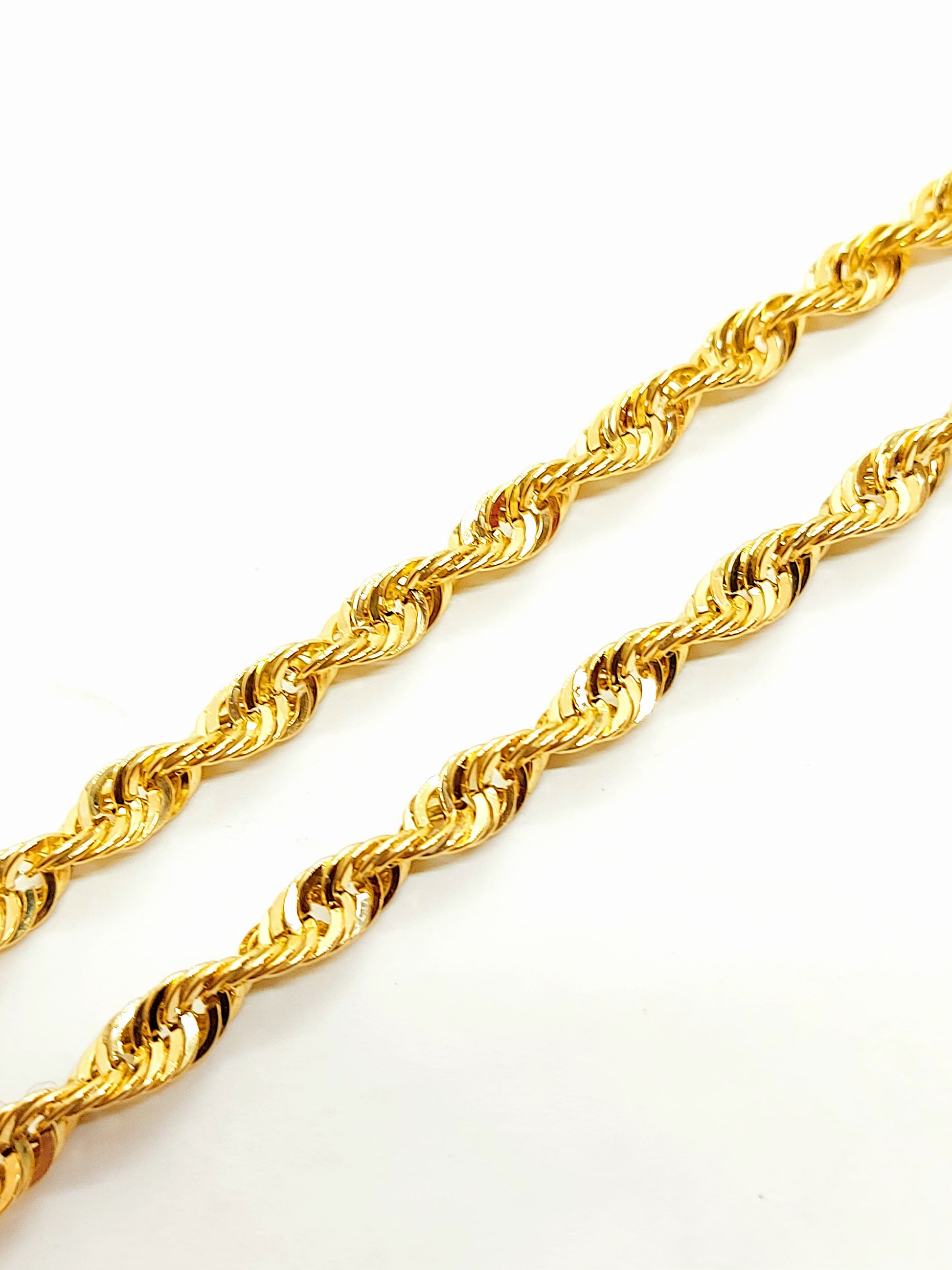 Gold unisex rope chain ~5.5mm