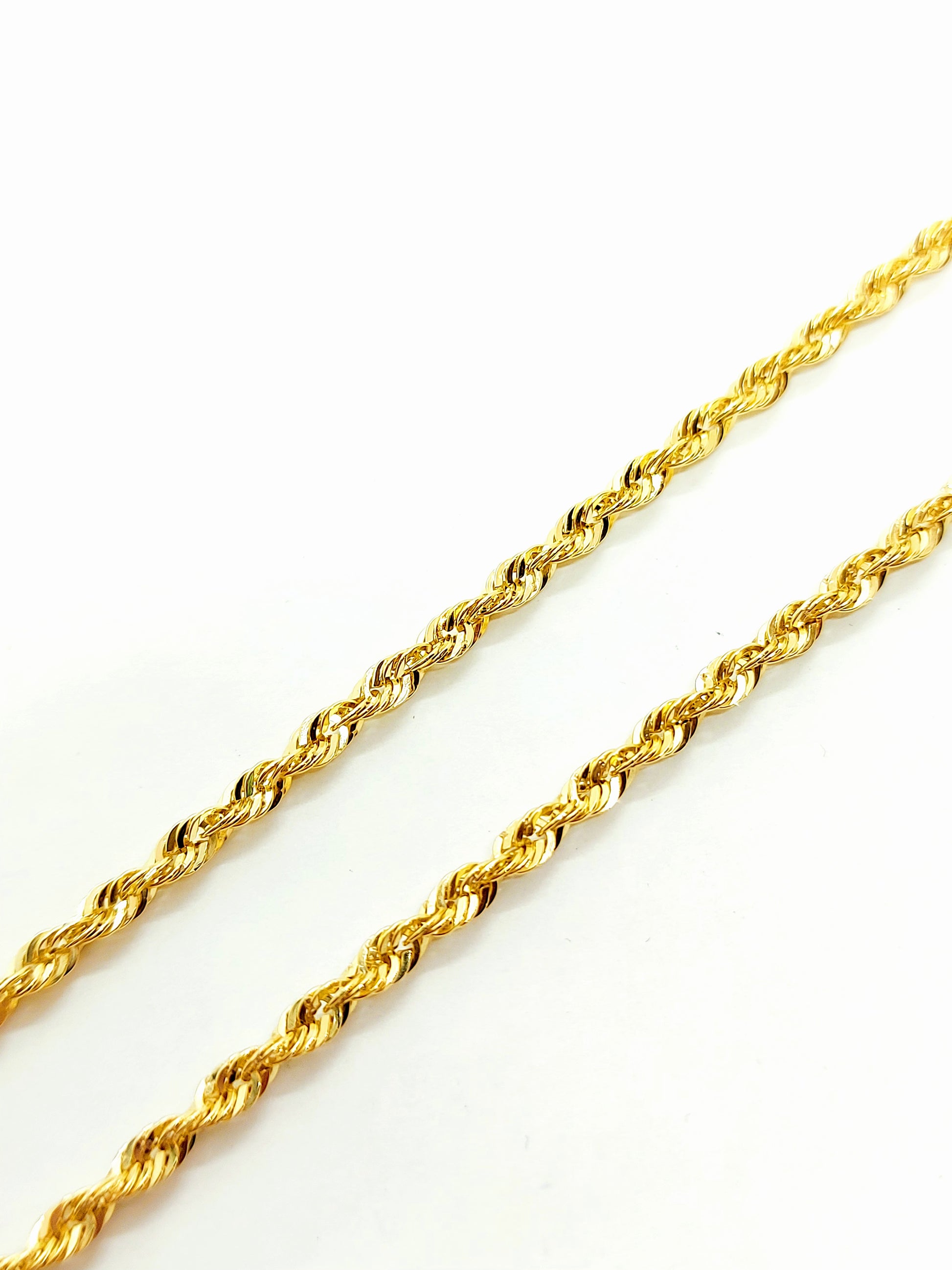 Gold rope chain ~3.5mm wide