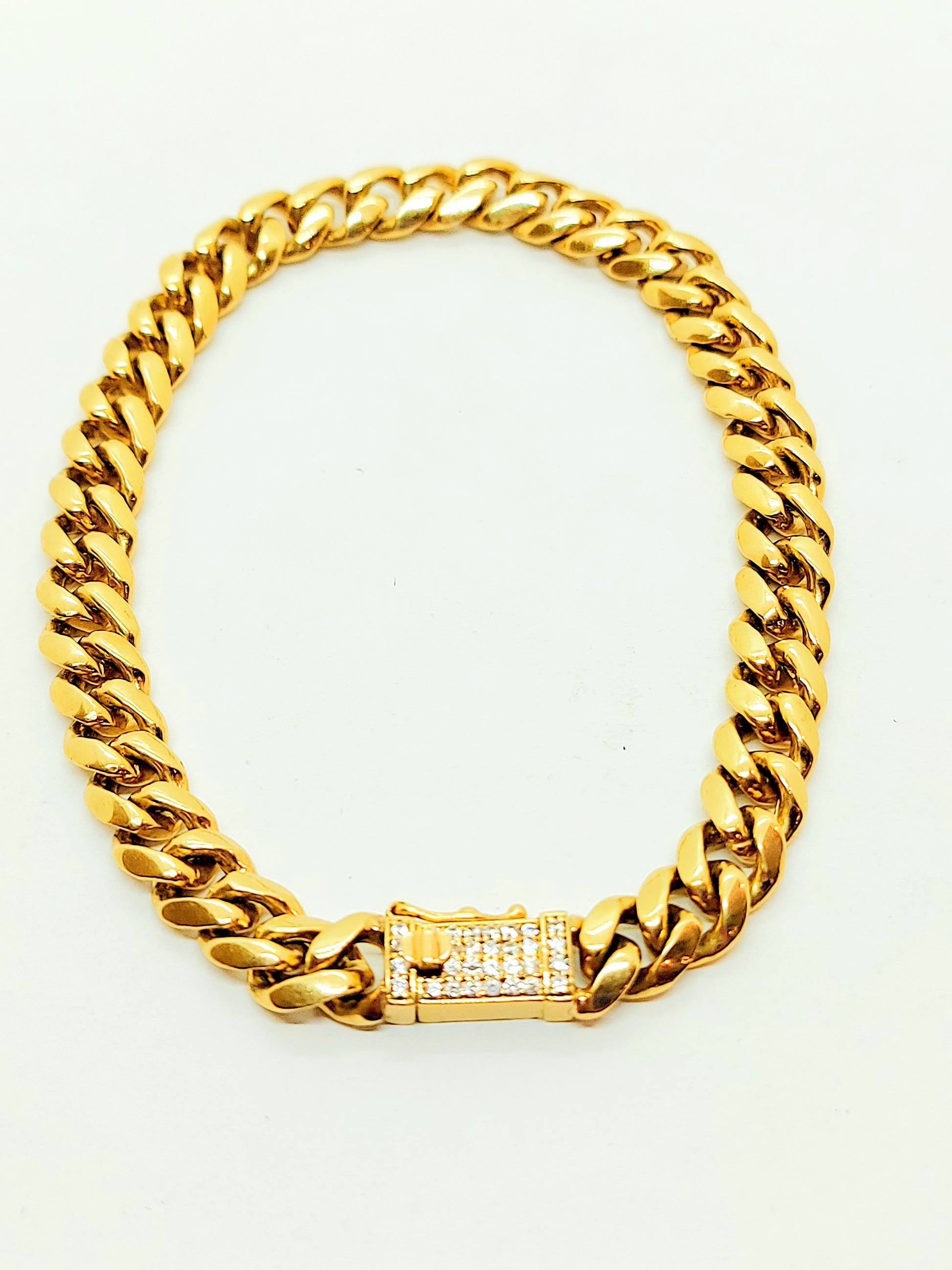 Customize your 7mm Cuban Bracelet in 10k, 14k, 18k gold