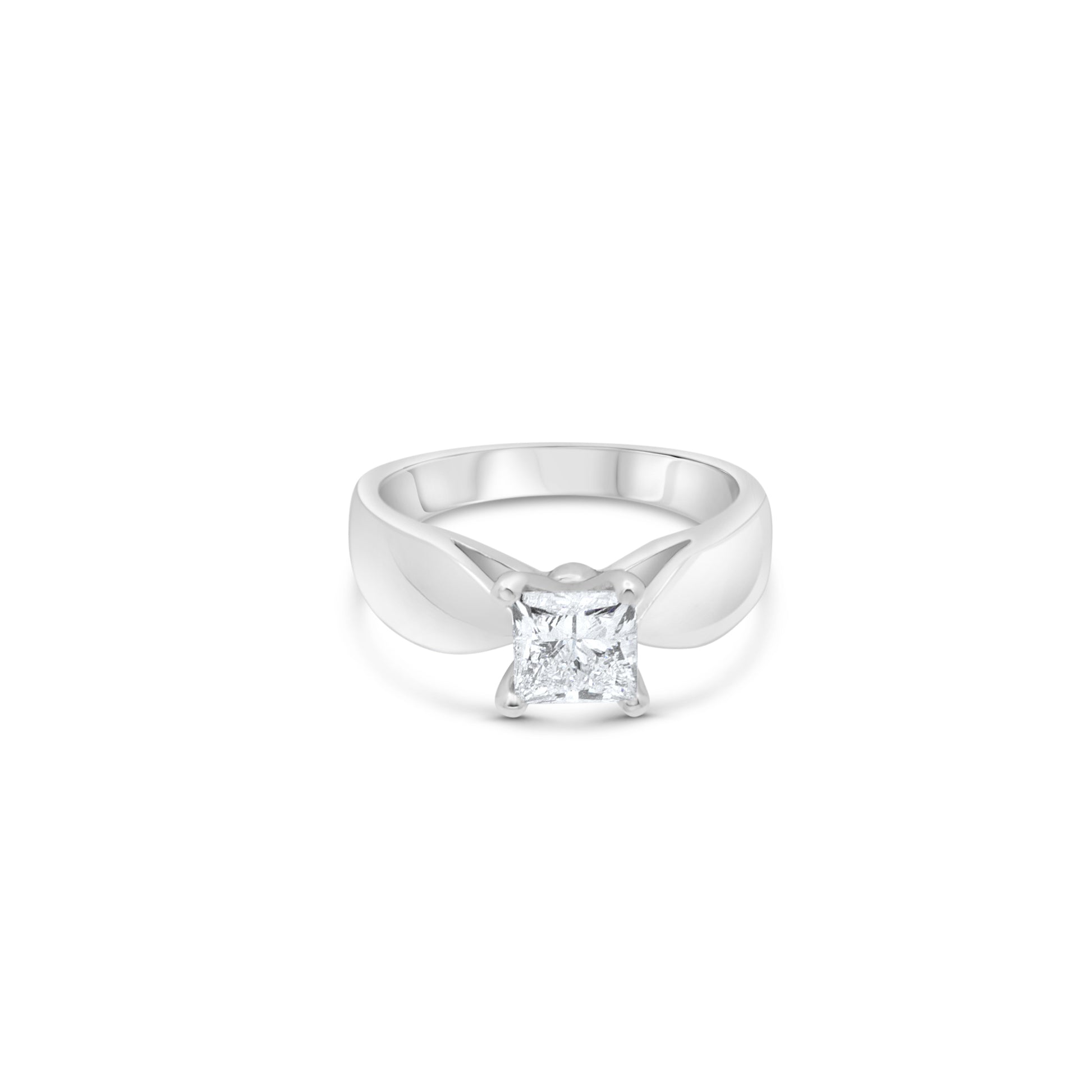 Lab Princess cut Diamond | Solitaire Princess cut Engagement Ring