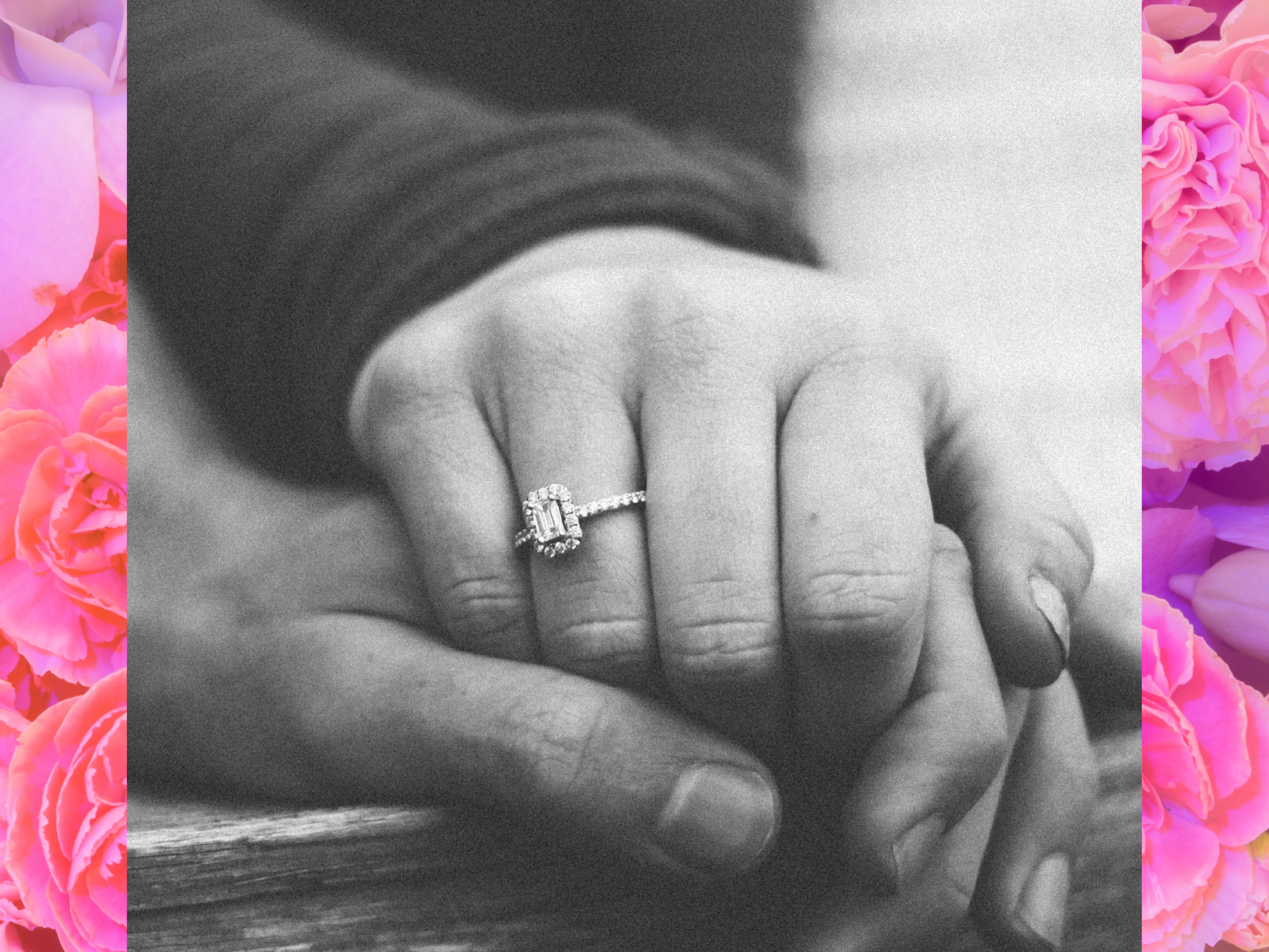 Natural diamond engagement rings