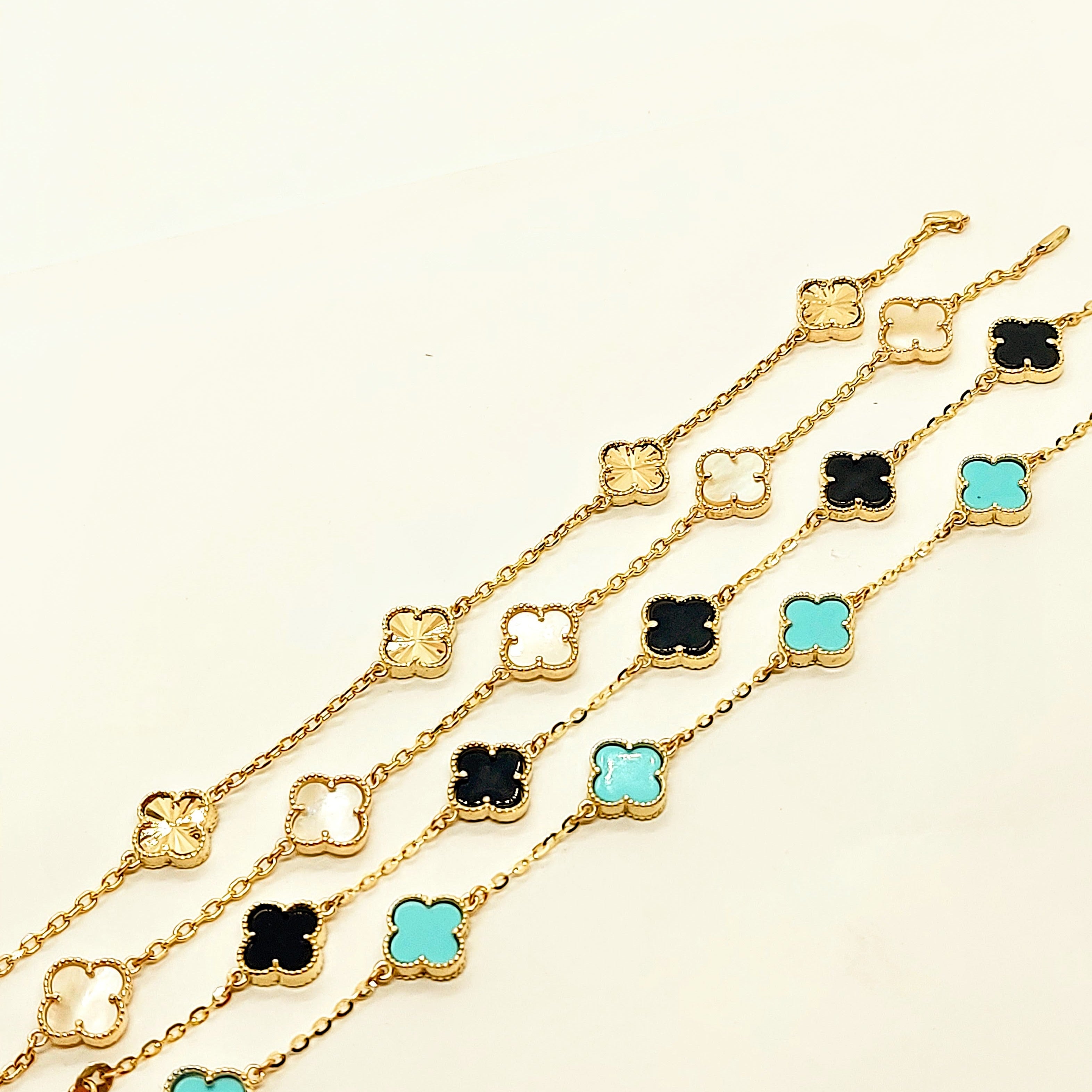 GOLD CLOVER BRACELETS