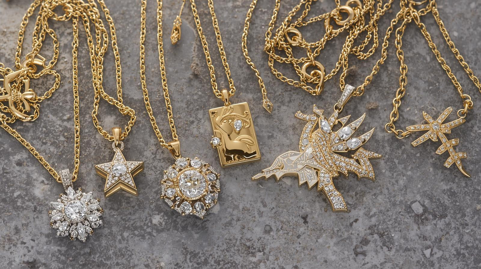 Necklace with pendants