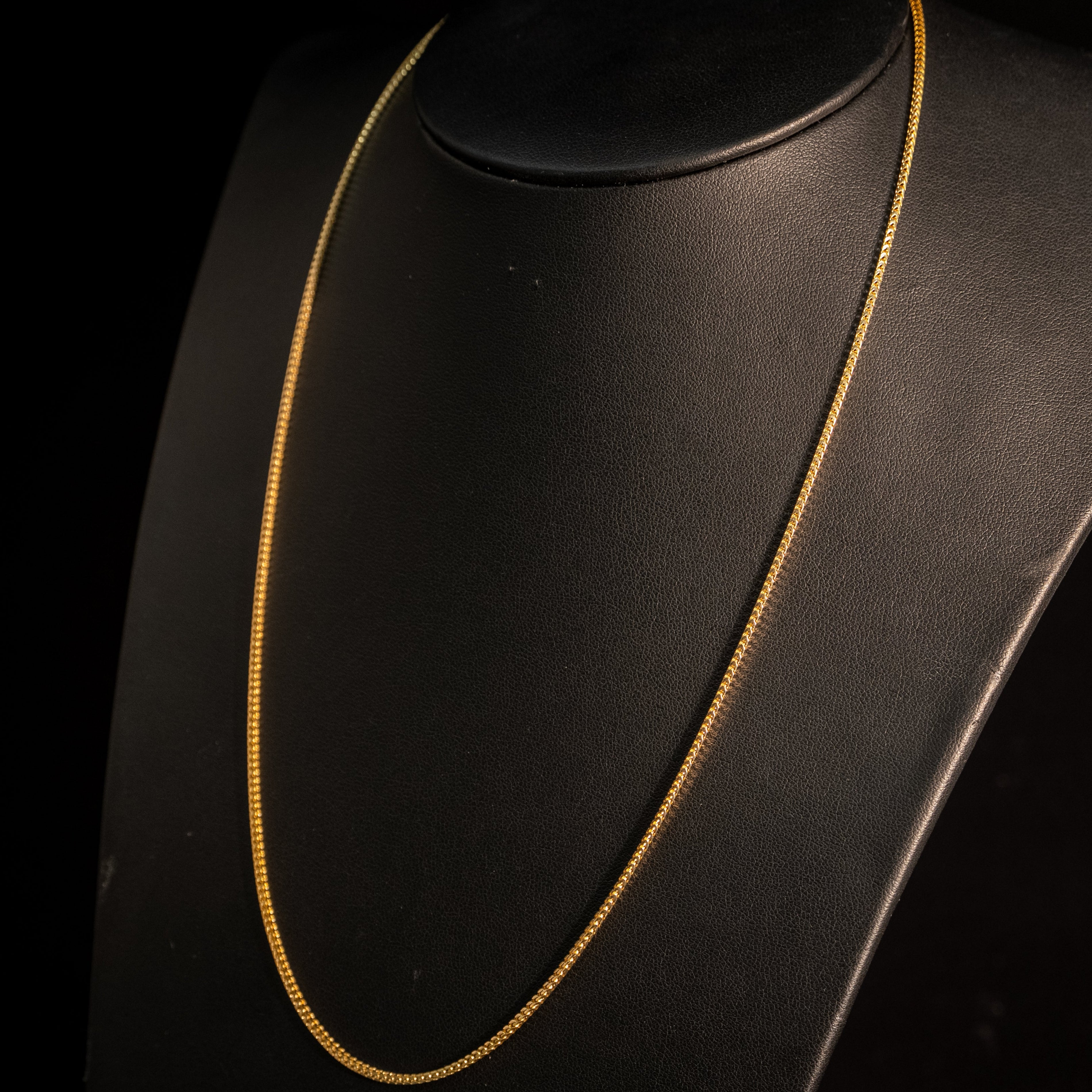 10k Solid Franco chains ~1.5mm
