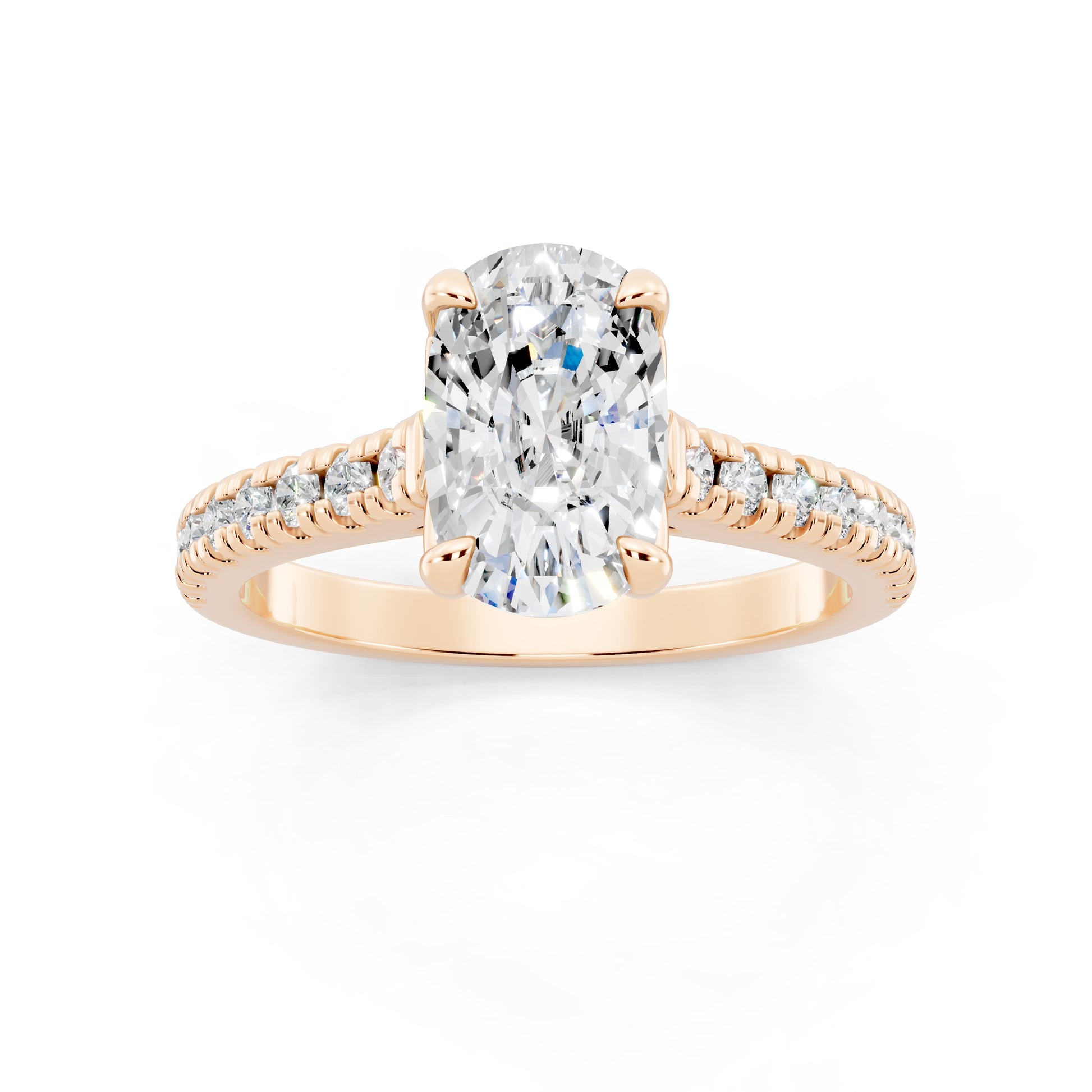 Customizable 1.75ct Lab diamond Cushion Engagement Ring