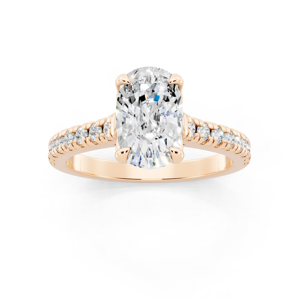 Customizable 1.75ct Lab diamond Cushion Engagement Ring