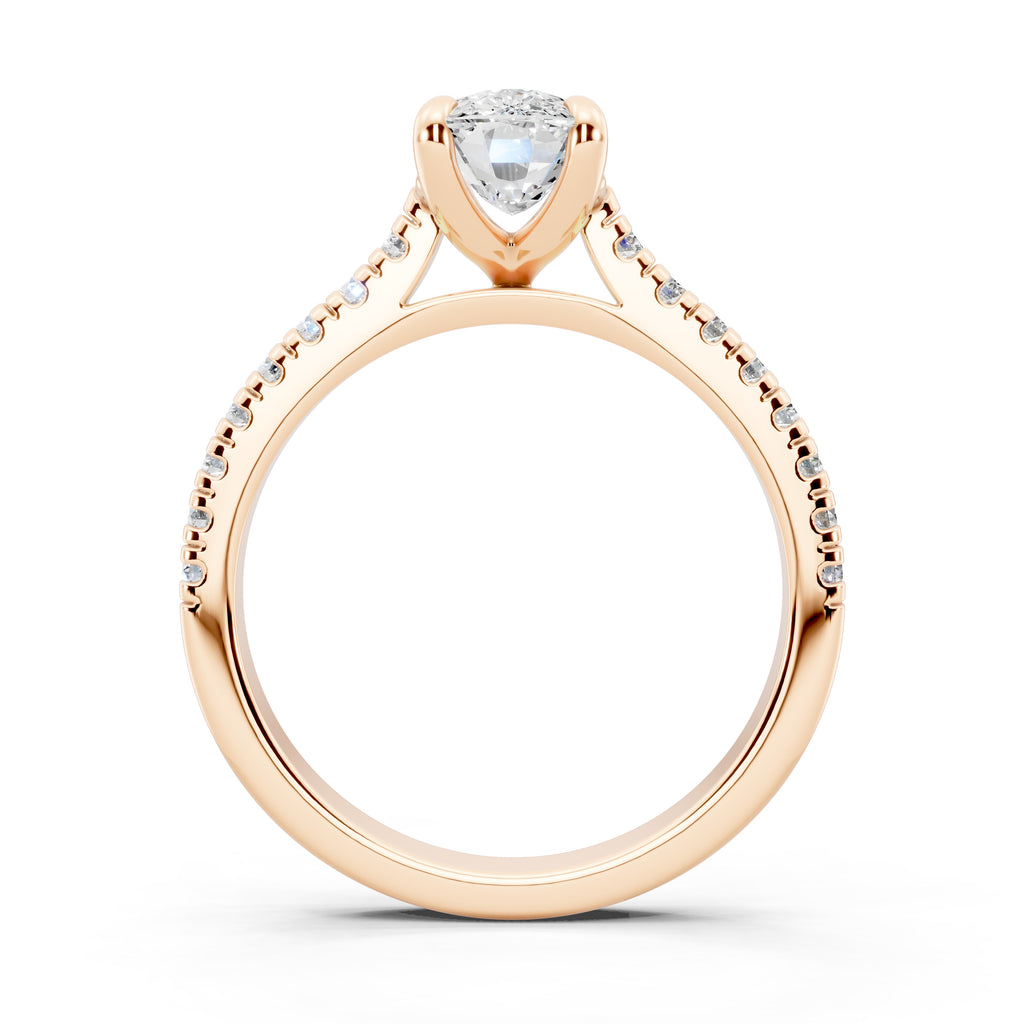 Customizable 1.75ct Lab diamond Cushion Engagement Ring