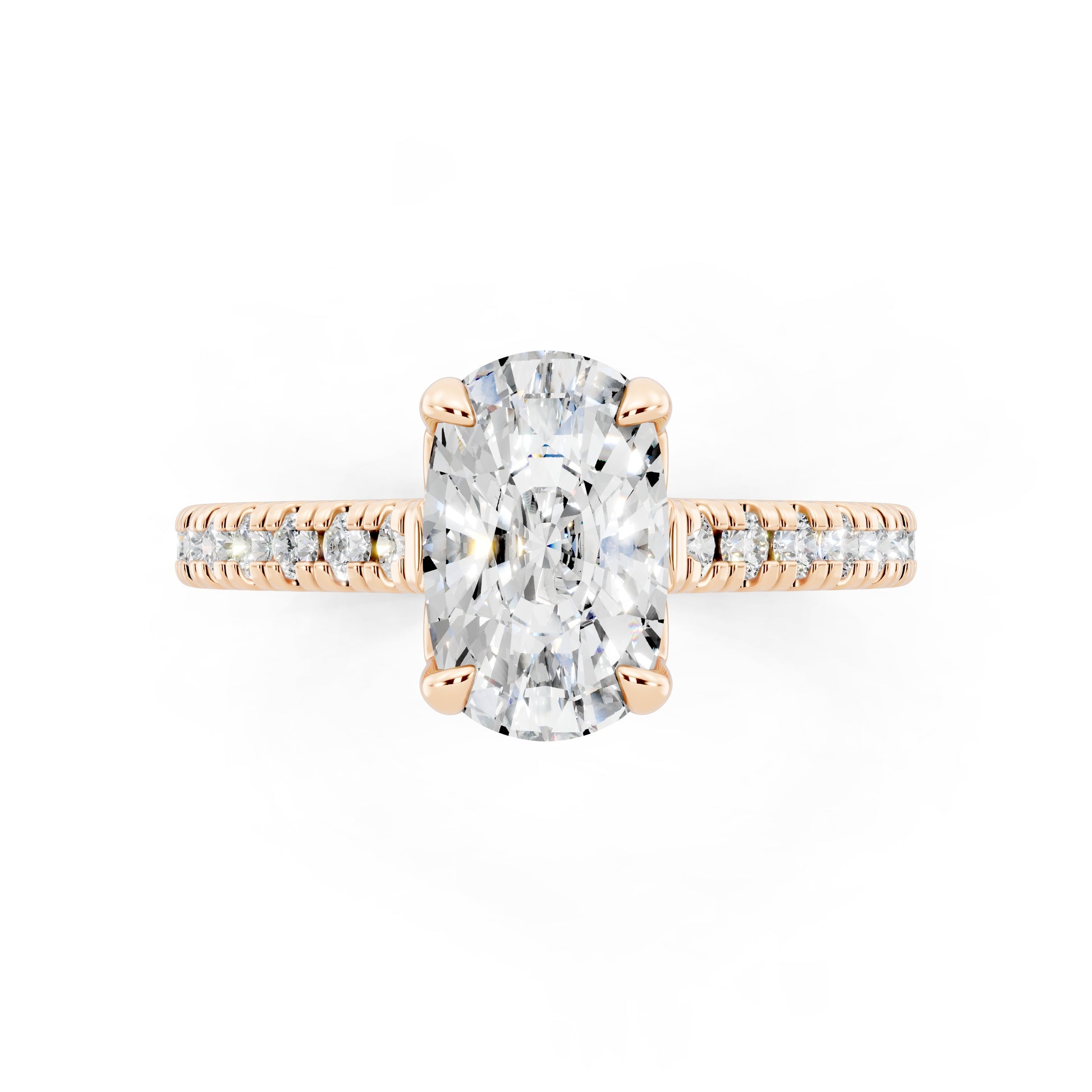 Customizable 1.75ct Lab diamond Cushion Engagement Ring