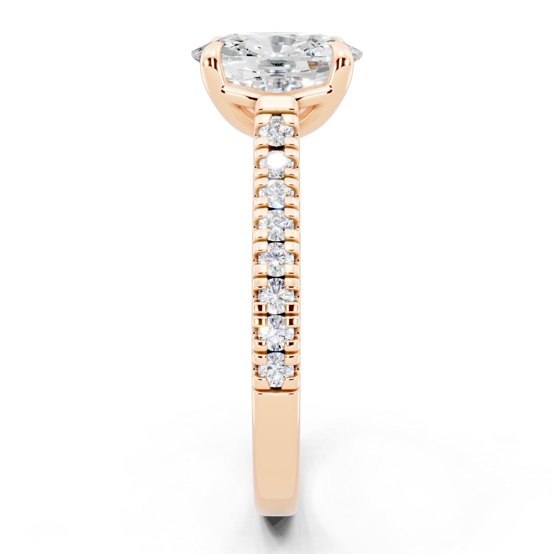 Customizable 1.75ct Lab diamond Cushion Engagement Ring