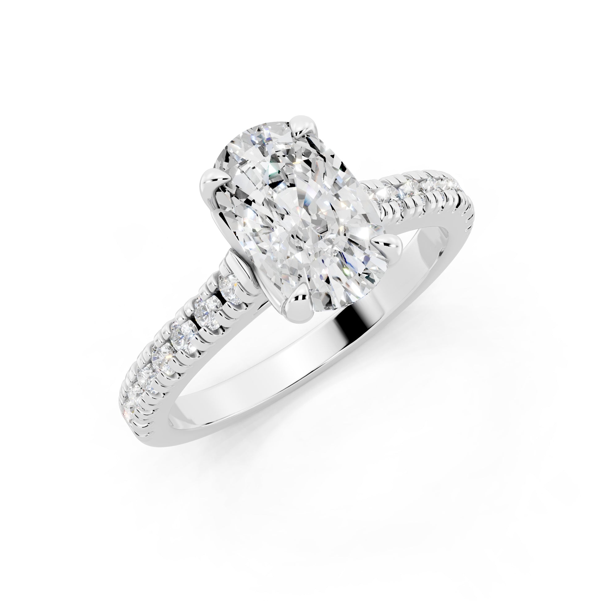 Customizable 1.75ct Lab diamond Cushion Engagement Ring