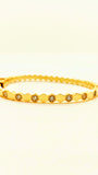 Customizable 10k 14k 18k Bangle Bracelet, Personalized bangle Bracelet with Natural Diamonds, Lab Diamonds, and CZ, Custom Cuff Oval Bangle, Secure Bangle, Fashionable gift