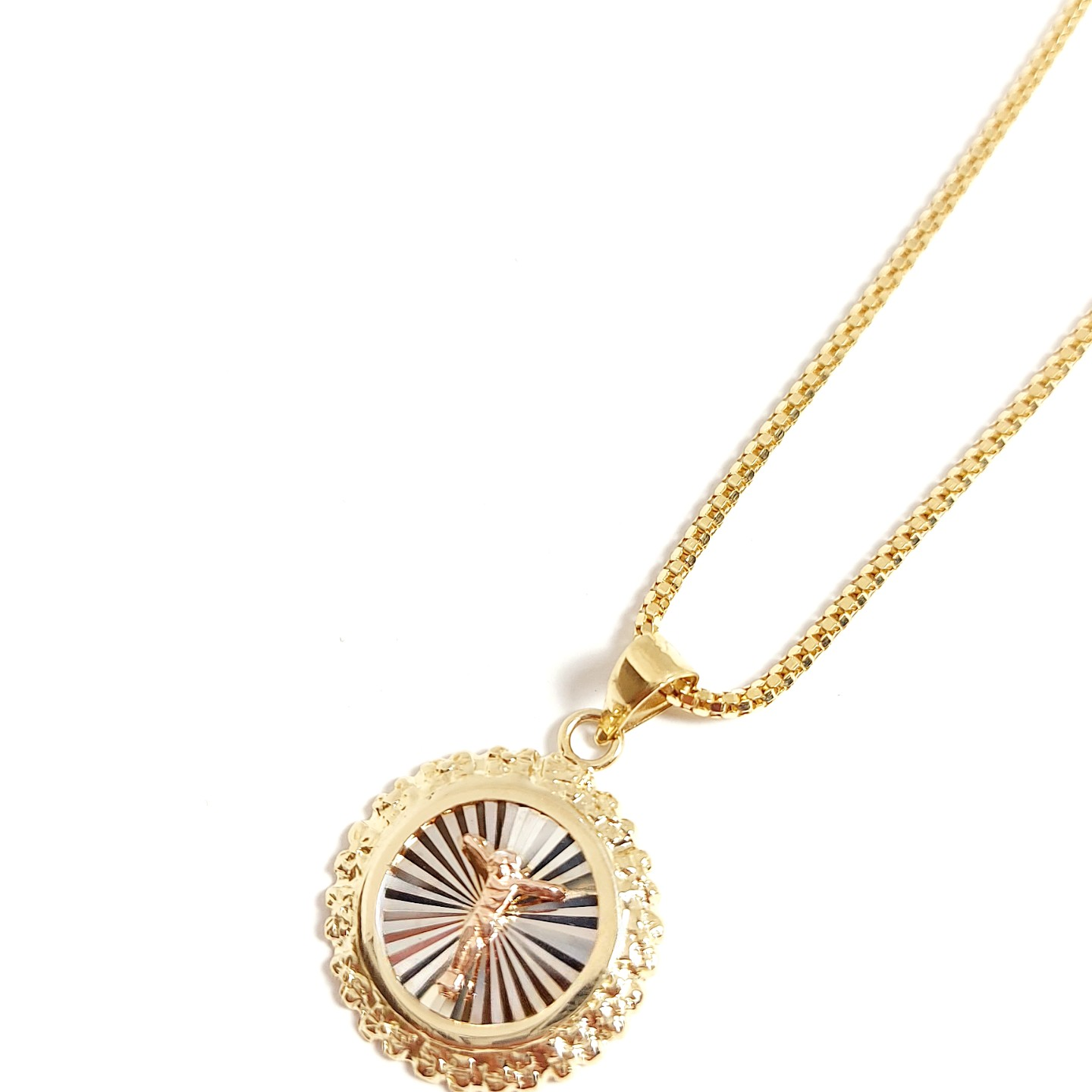 Pendentif Crucifix en Or Massif 14 carats