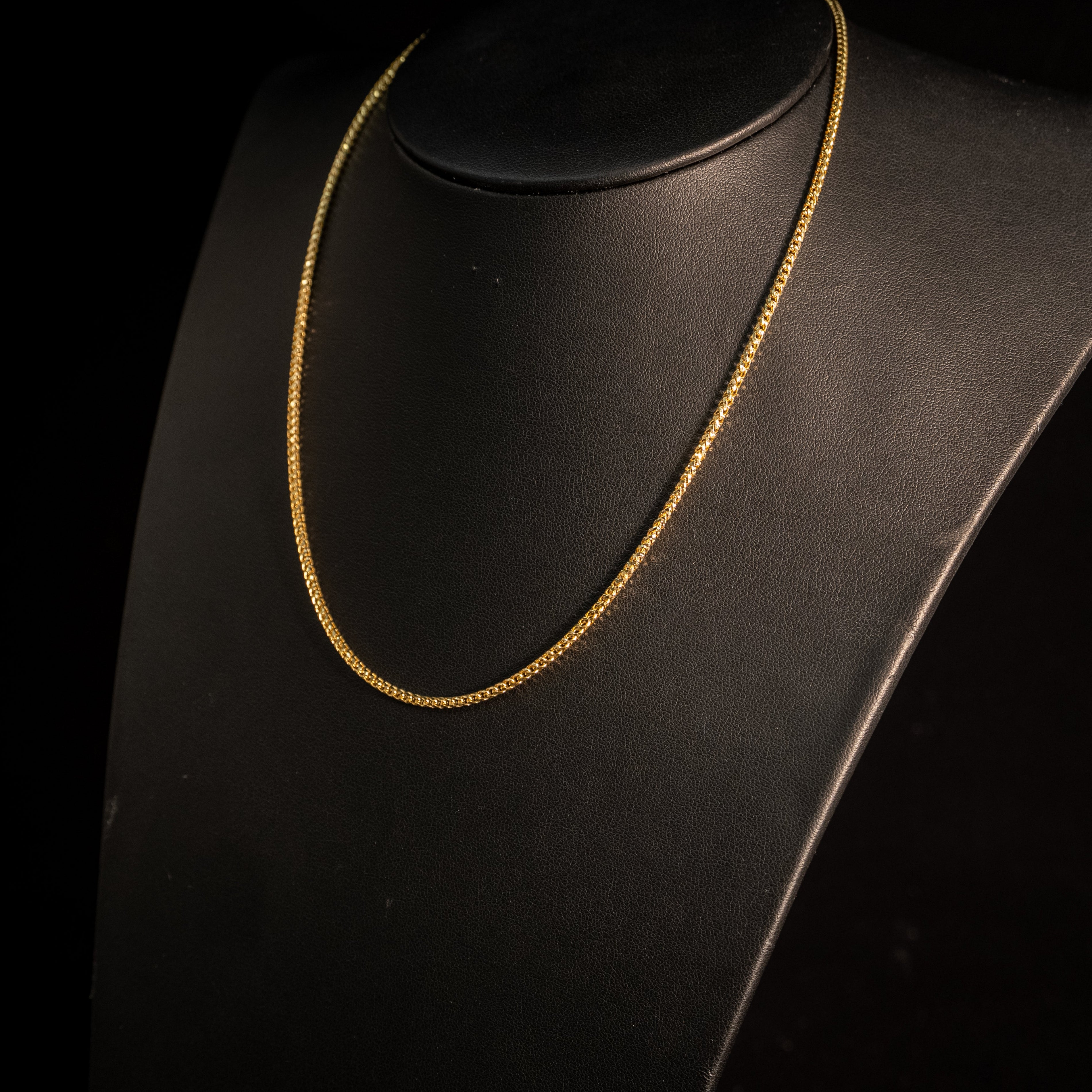 10k Gold Franco Chain Diamond cut ~2mm