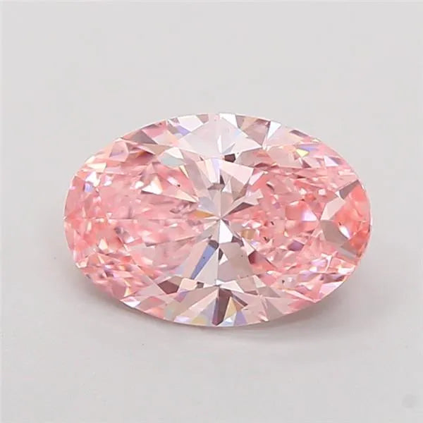 2.08ct Oval Lab Grown Diamond (Colour Fancy Vivid Pink, Clarity VS2, IGI Certified)