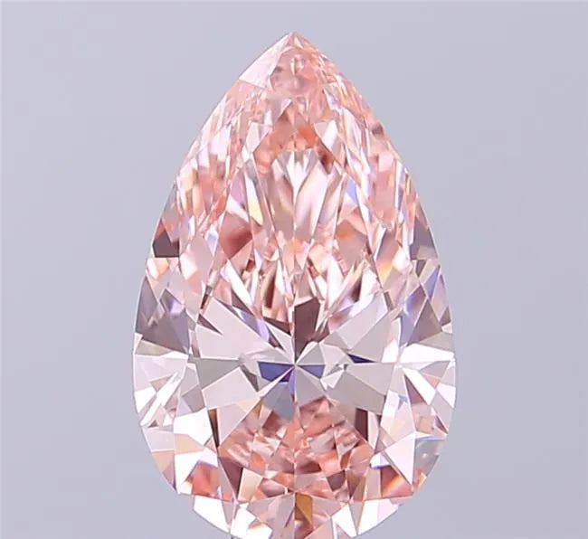 2.25ct Pear Lab Grown Diamond (Colour Fancy Intense Pink, Clarity VVS2, IGI Certified)