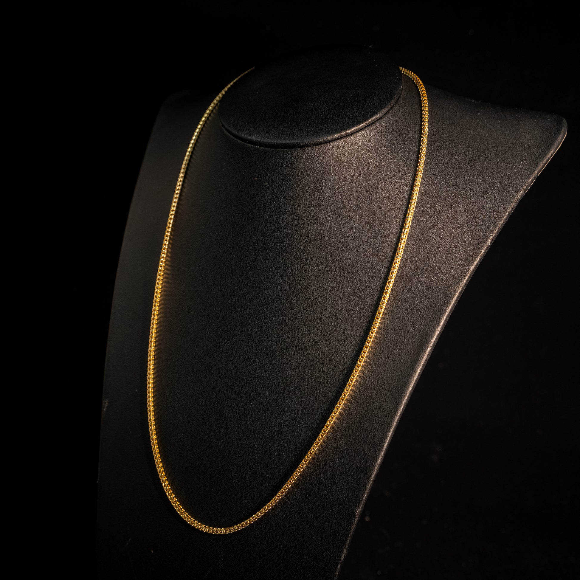 Chaîne Franco en or massif 10 carats 2,3 mm
