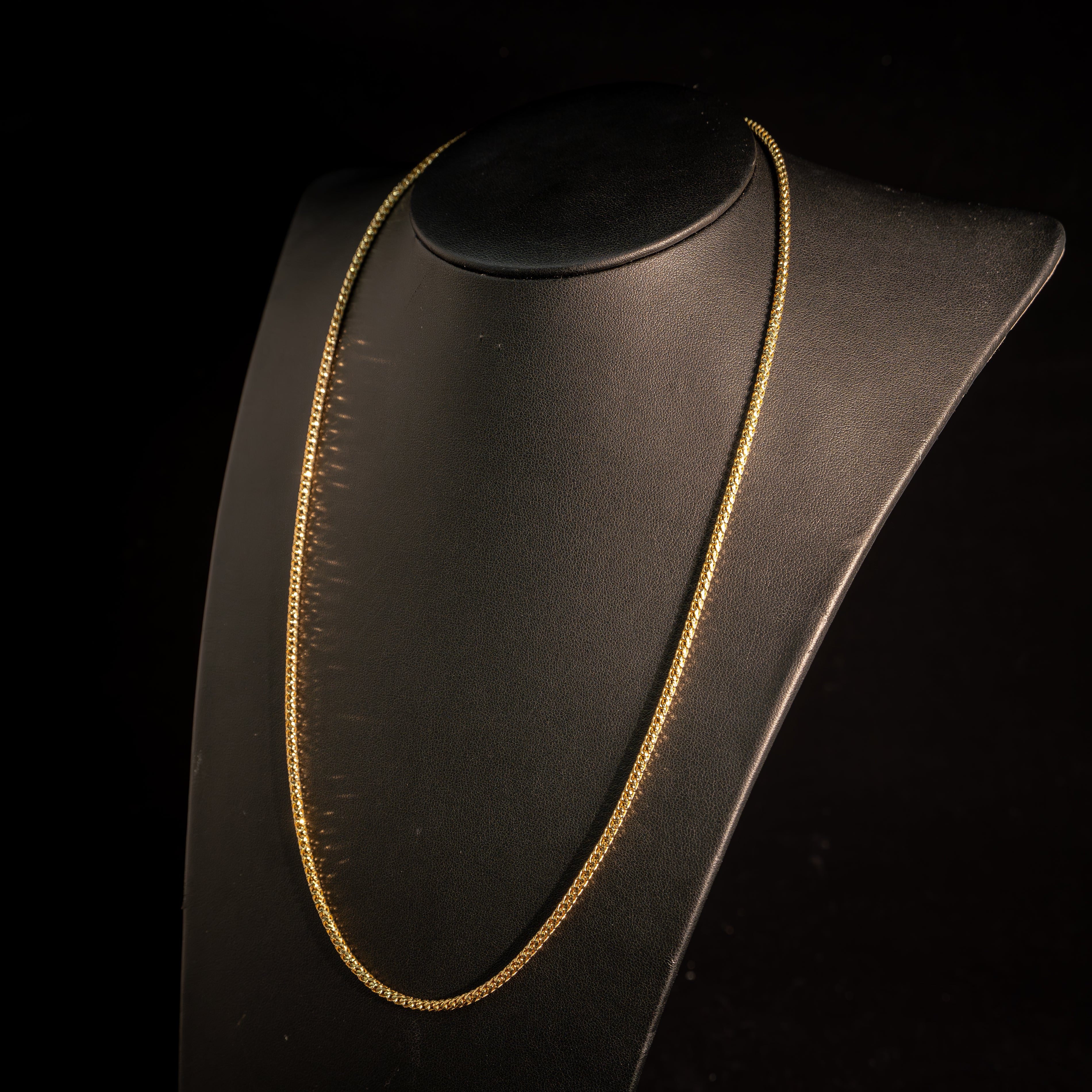 10k Gold Solid Franco Chain Diamond cut 2.7mm