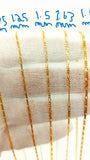 Figaro Chains Necklaces 10k Solid Gold Italian made Real Gold