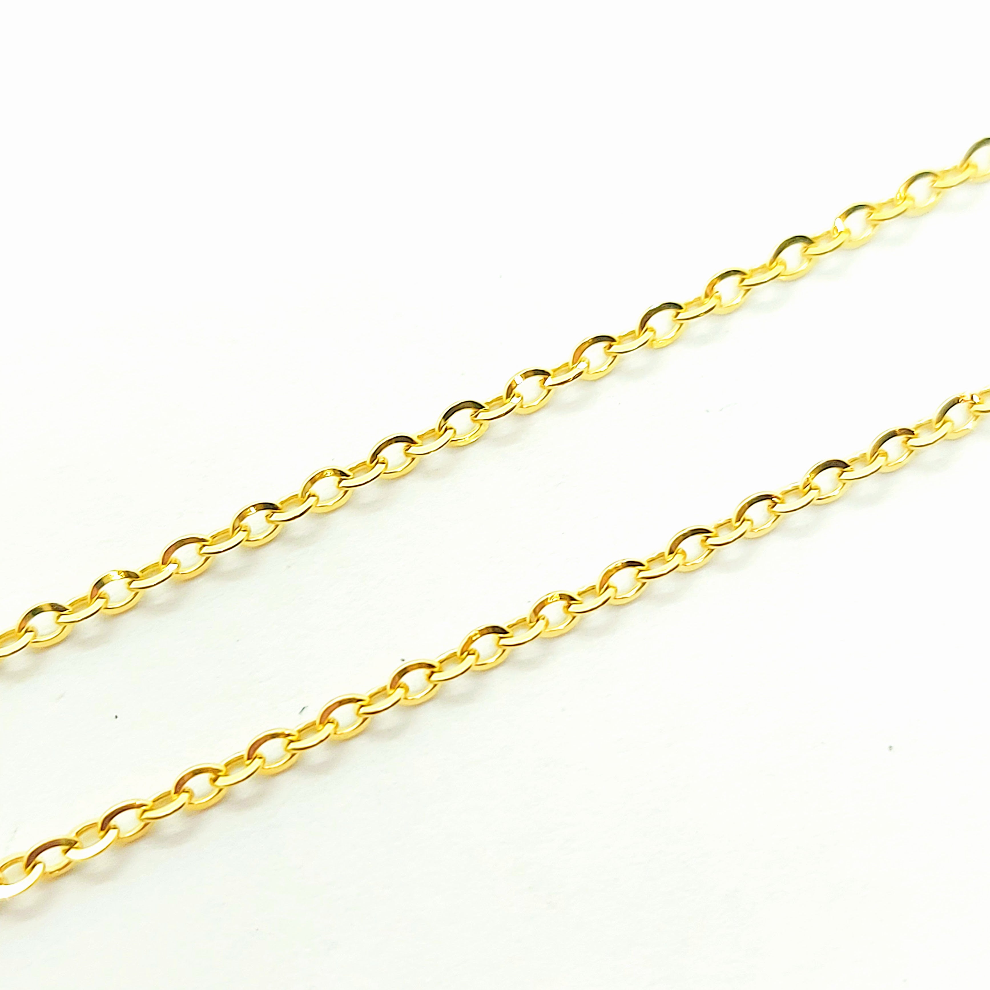 Chaîne maille rolo en or massif 10 carats
