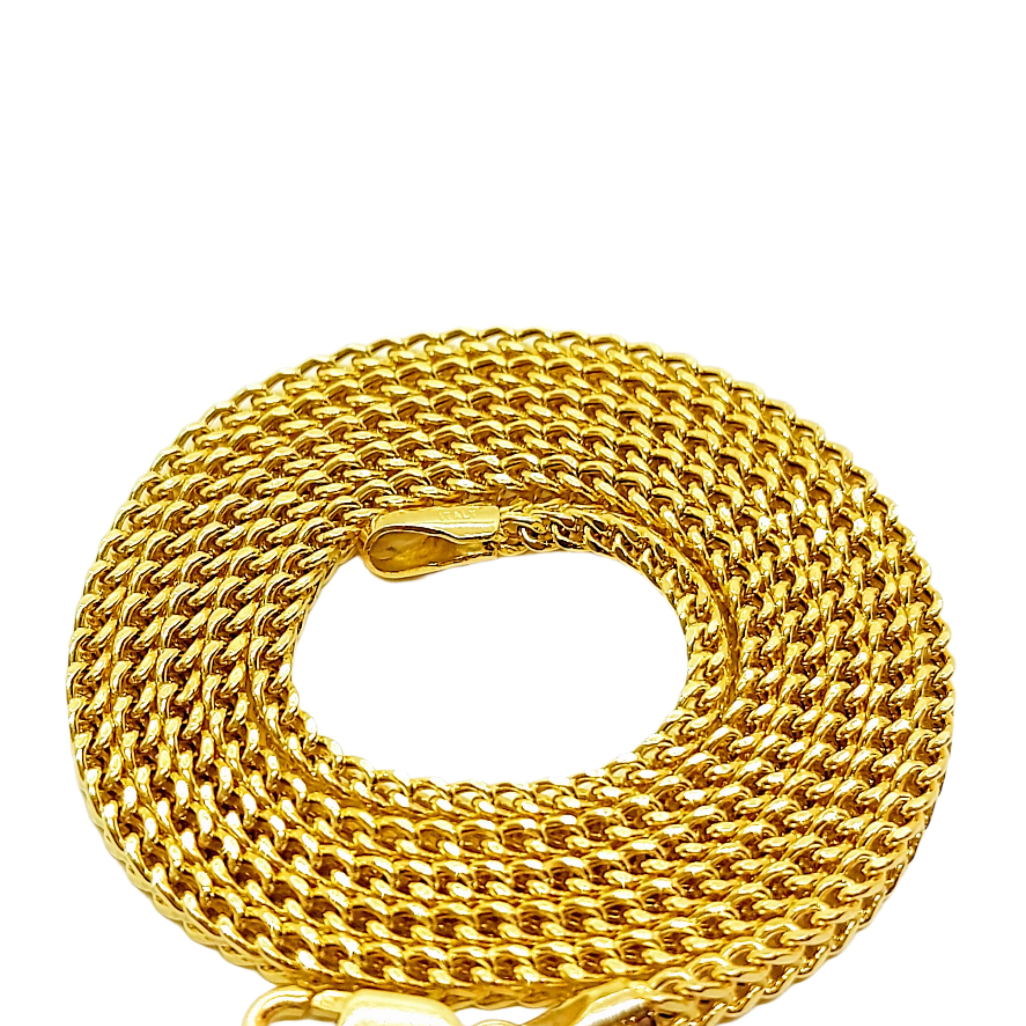 Collier chaîne Franco en or jaune 10k