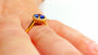 Bague de fiançailles auréole avec pierre de tanzanite