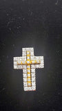 Pendentif croix bicolore personnalisable