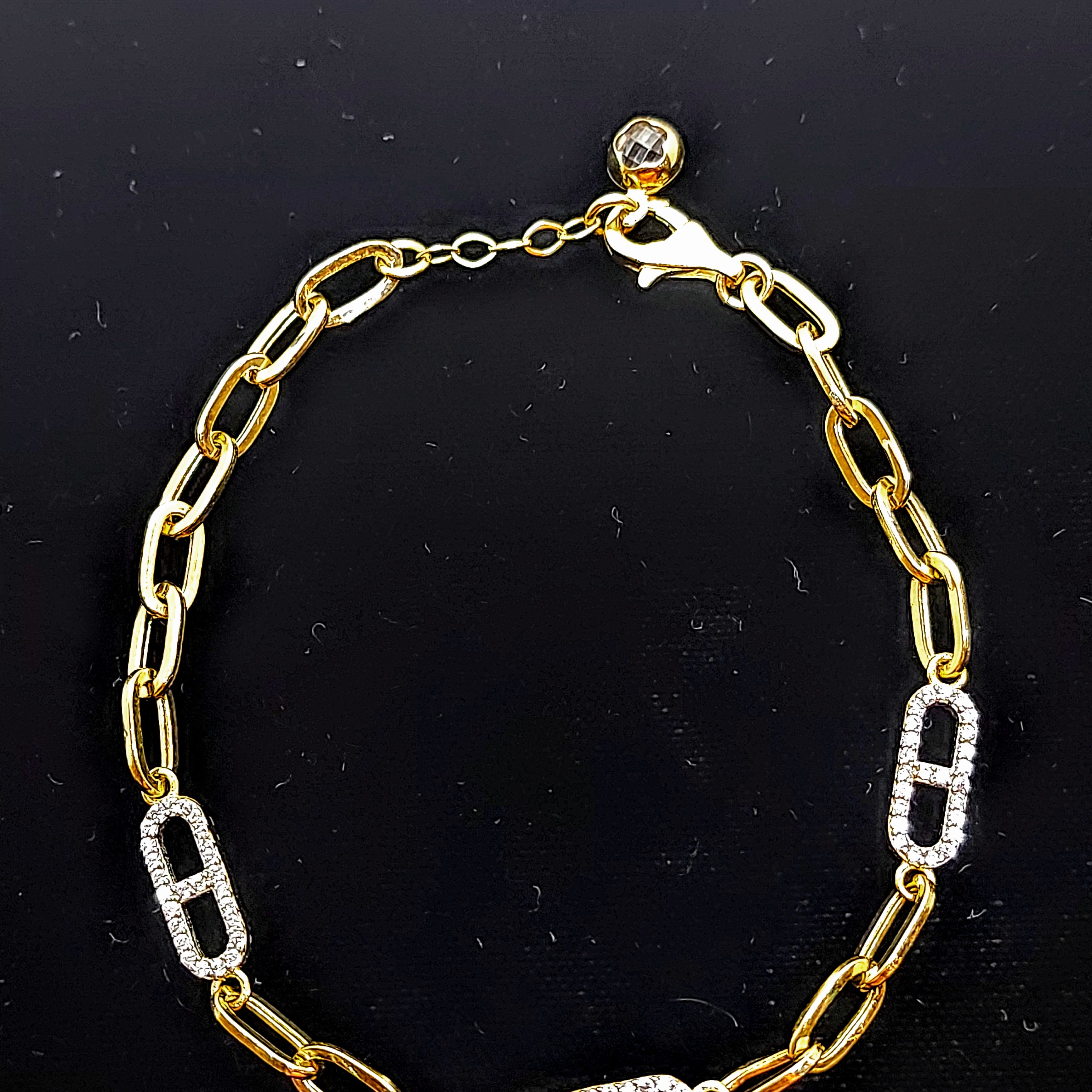Gold women's bracelet