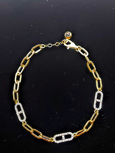 Gold women's bracelet