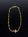Cross bracelet for women with diamond