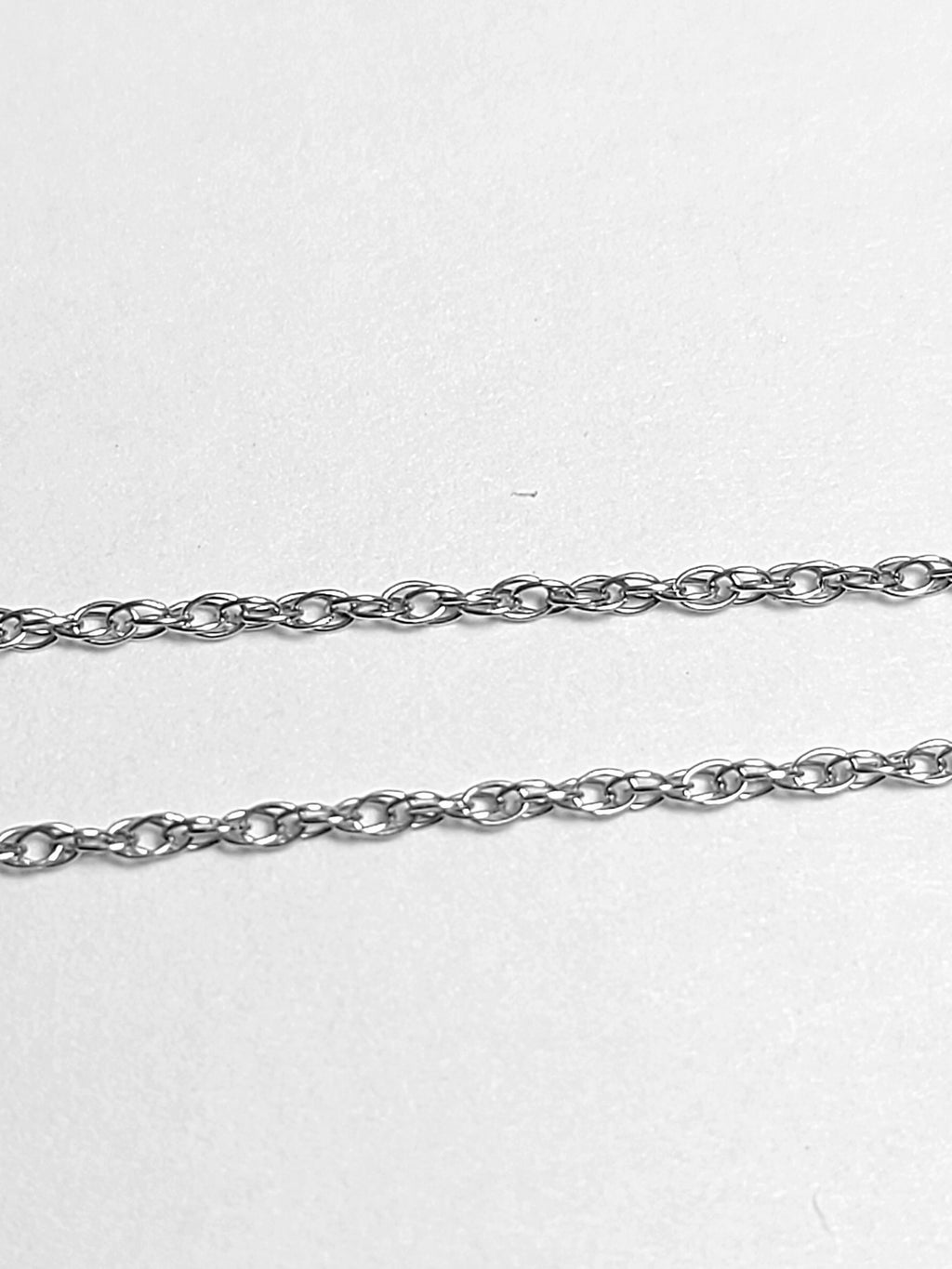14k Real Solid White Gold Diamond Tear drop or Rain Necklace for women