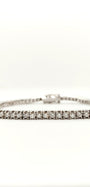 Bracelet tennis en or blanc 14 carats avec diamants de laboratoire 5 points