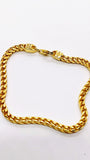 Bracelet Franco Argent plaqué or Italie 925