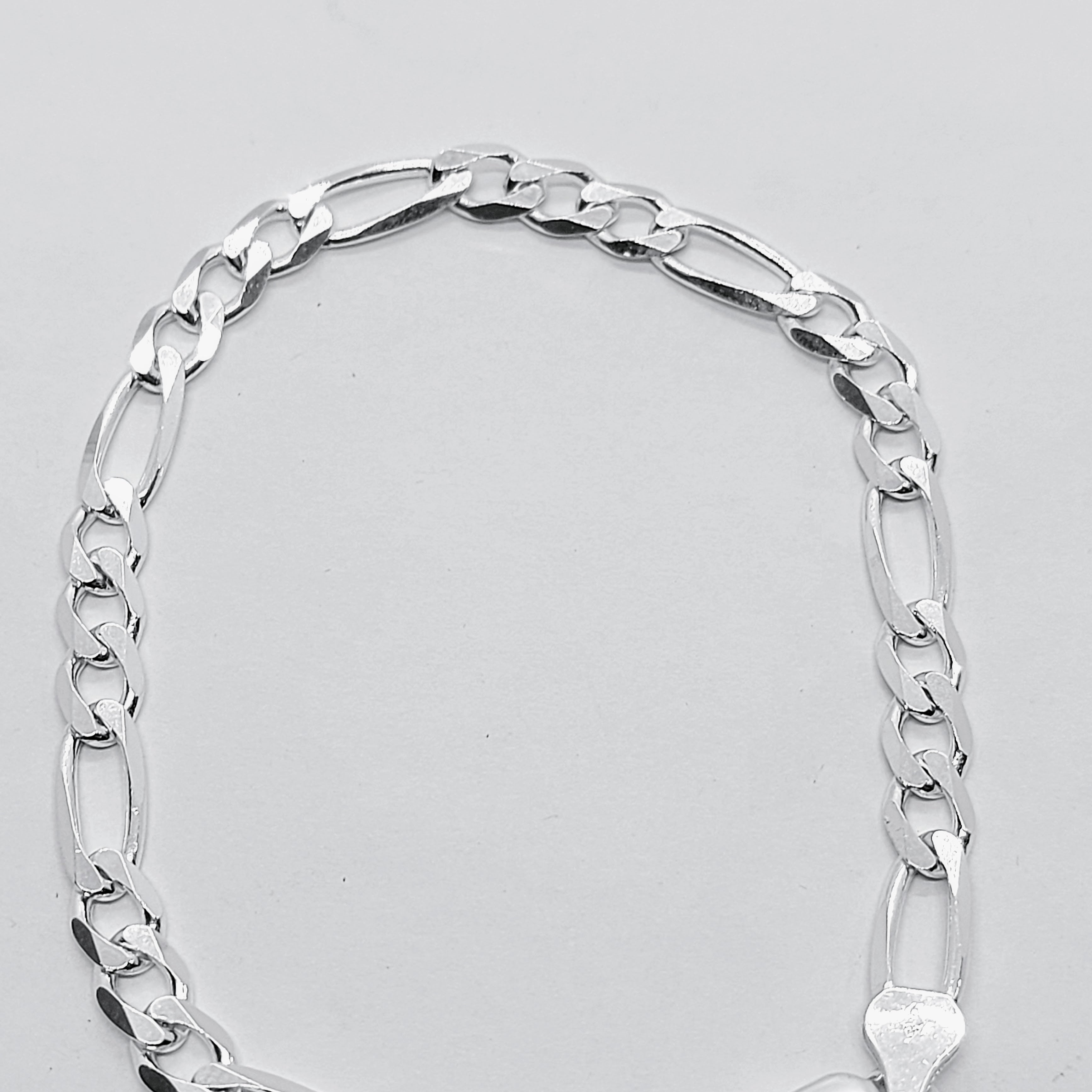 Bracelet Figaro Argent 925 Italie
