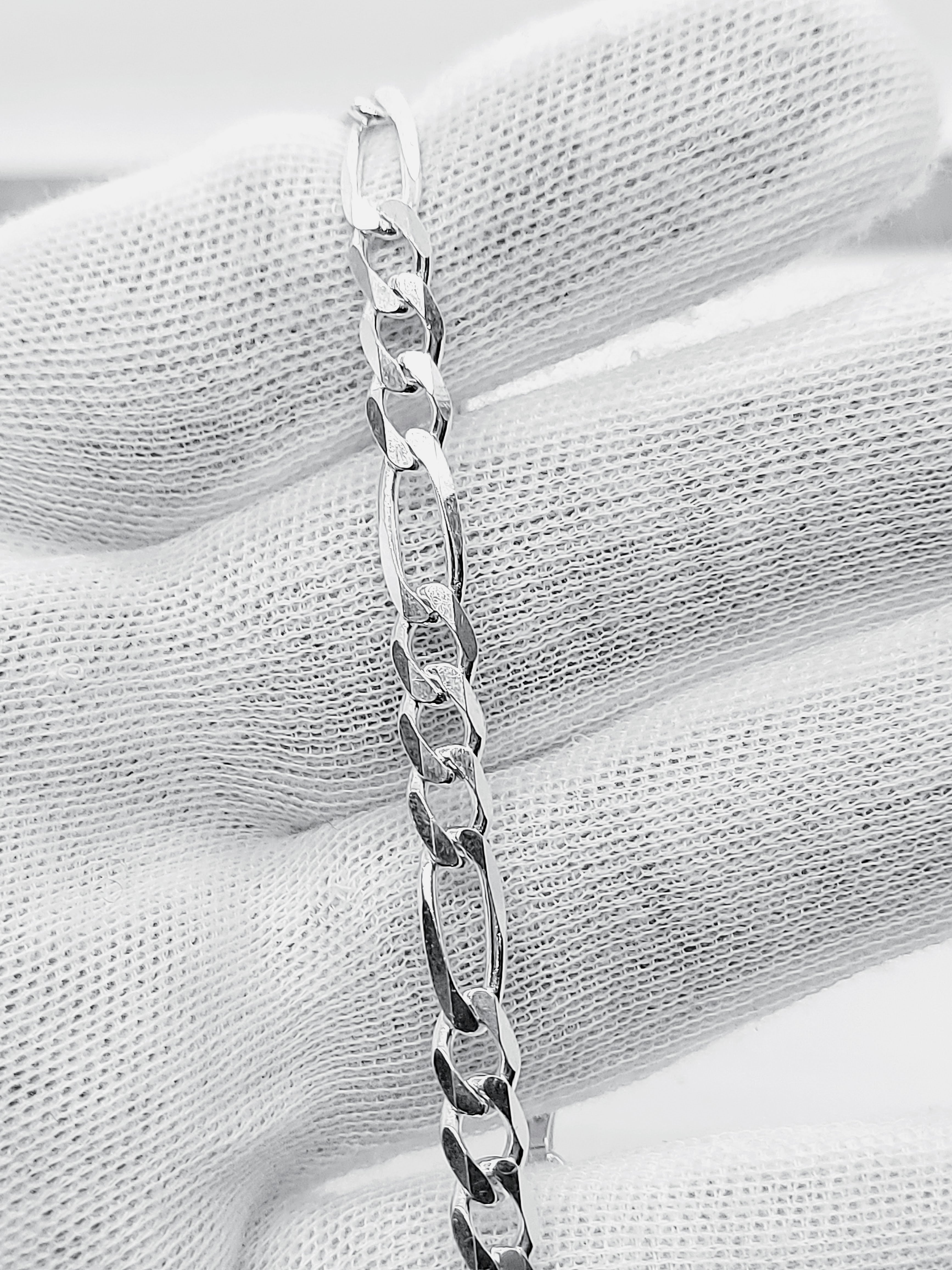 Figaro Bracelet Sterling Silver 925 Italy – Bijouterie-Panthère