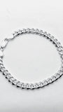 Bracelet cubain en argent sterling 925, Italie
