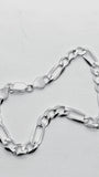 Bracelet Figaro Argent Sterling 925 Italie