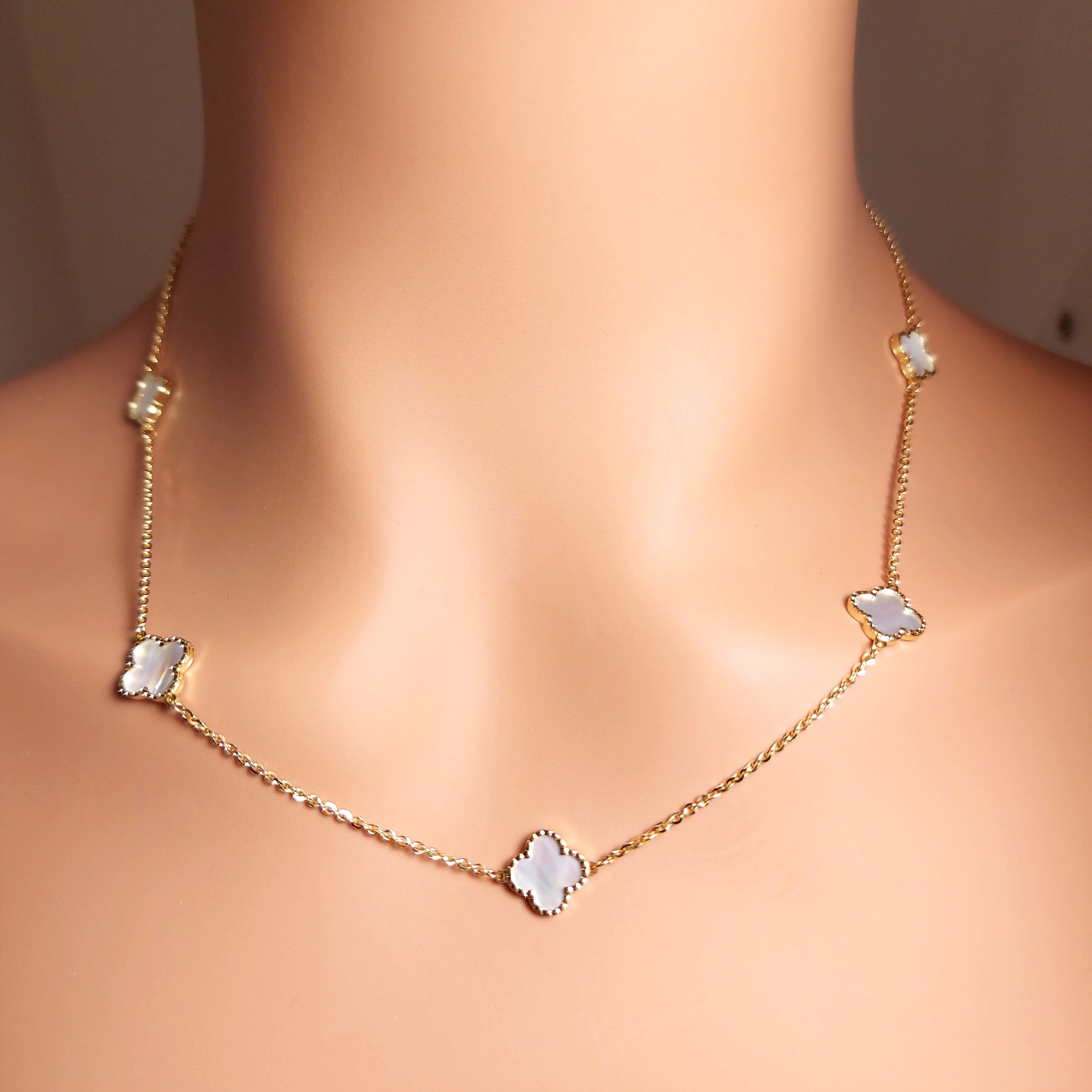 Collier Trèfle Opale
