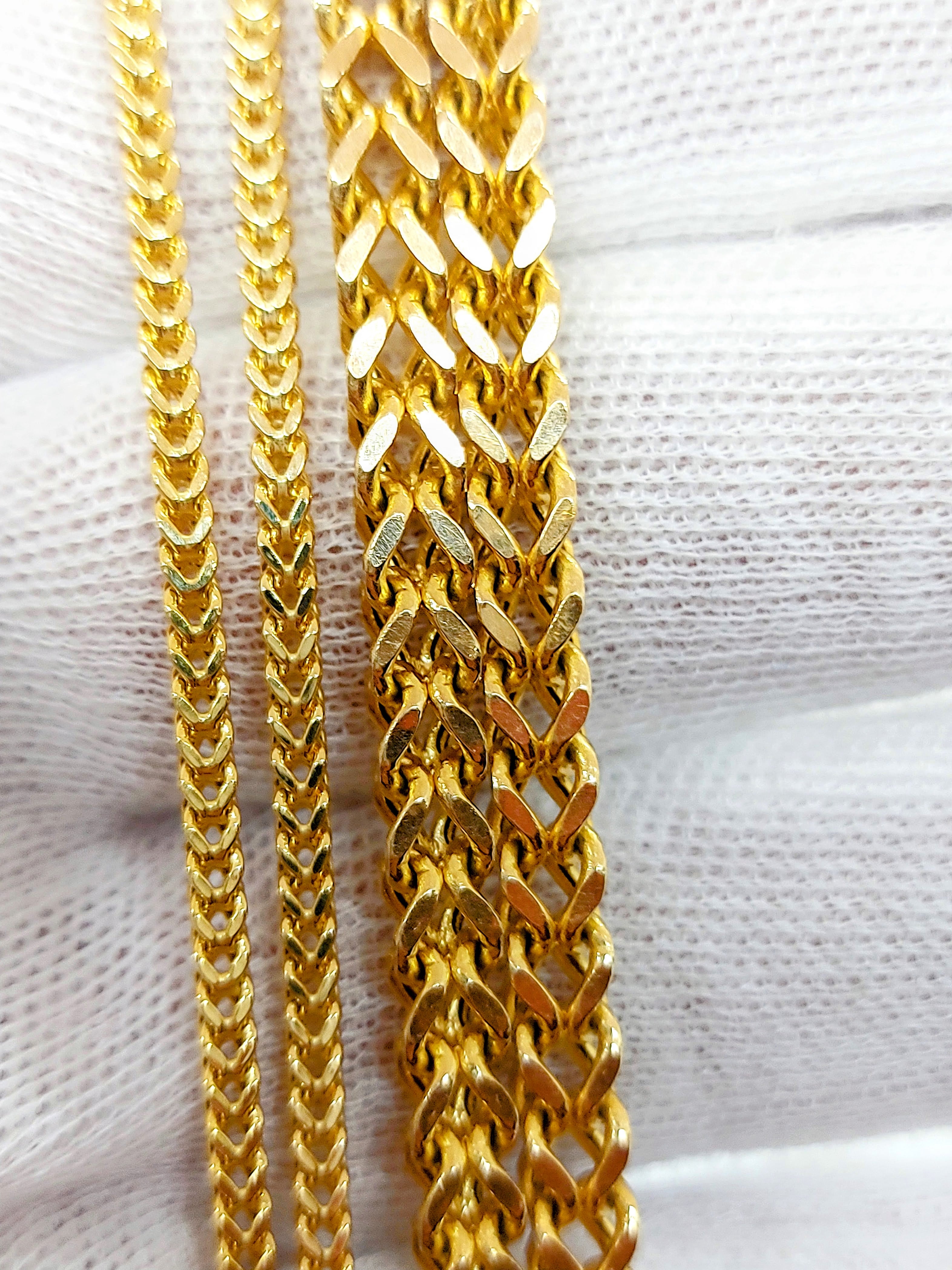 Mm 10k Gold Box Chain 18 Inch 14K Yellow Gold Venetian Round Box