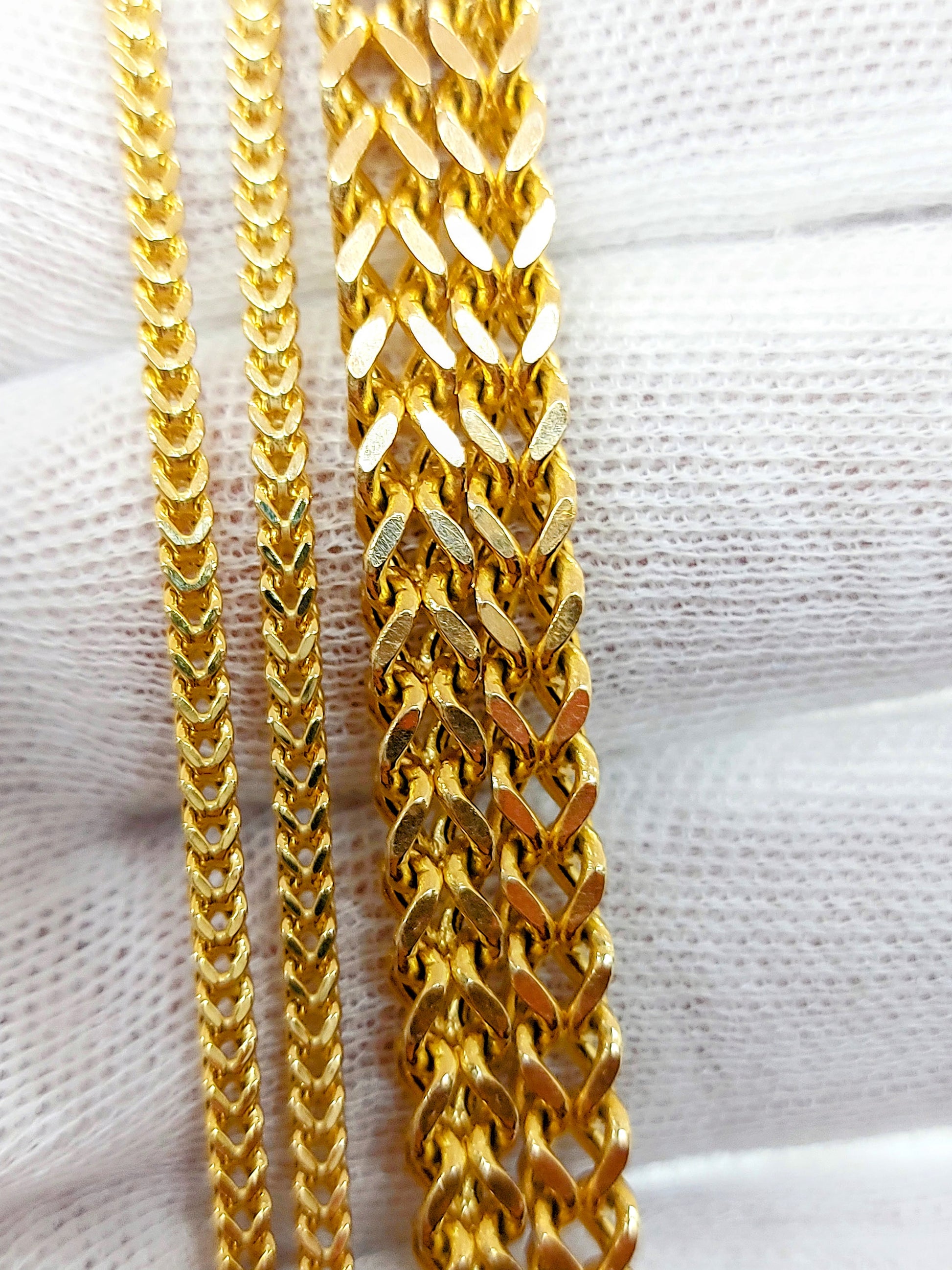 Luxury Meets Durability: 10k Gold Franco Box Chain – Bijouterie