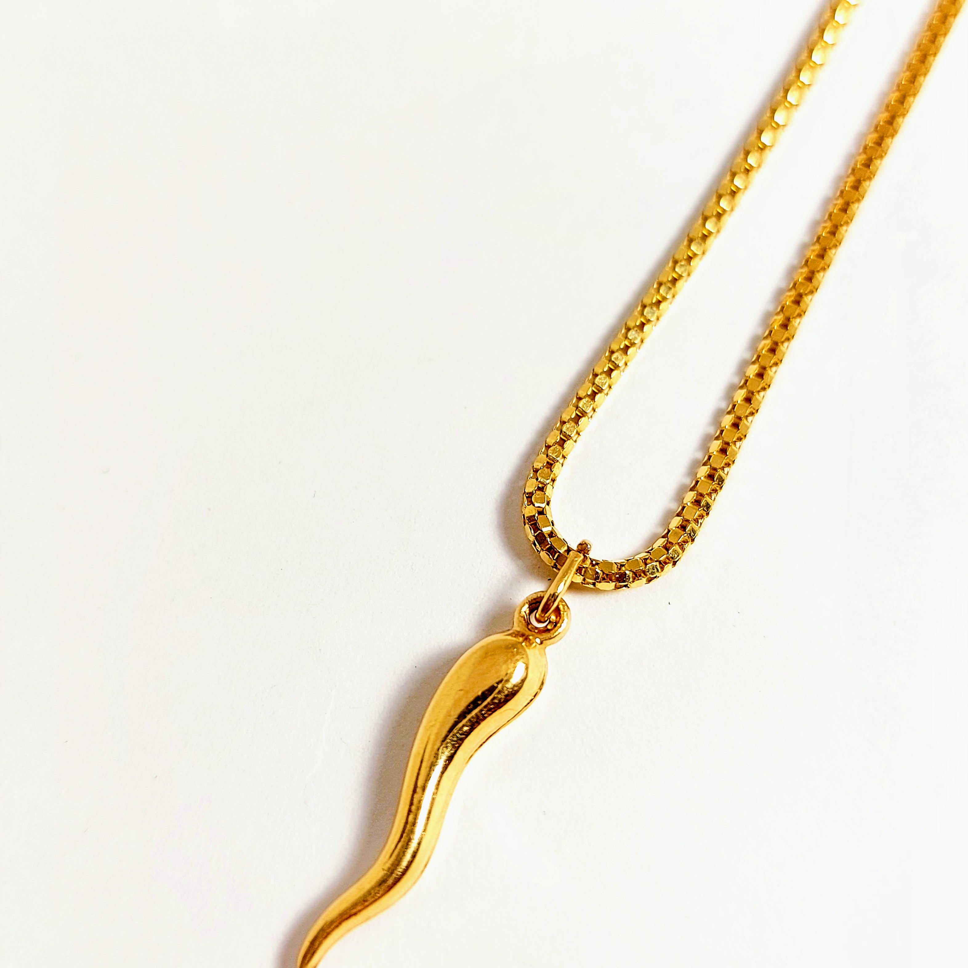 14k Gold Italian Horn (Cornicello) pendant