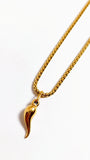 Pendentif Corne Italienne (Cornicello) en Or 18 carats
