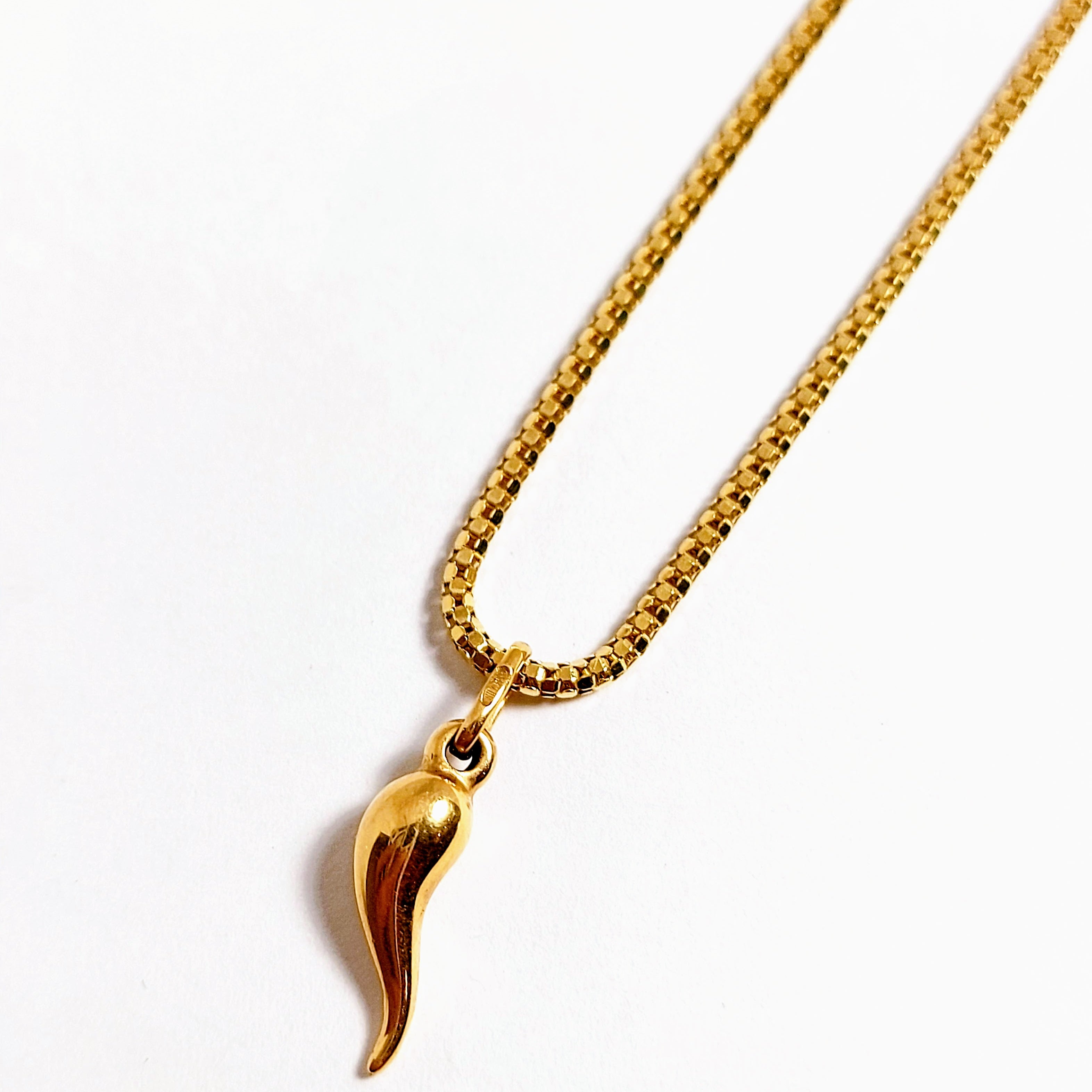 Pendentif Corne Italienne (Cornicello) en Or 18 carats