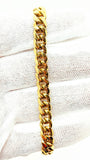Men's solid gold Cuban bracelet 10k