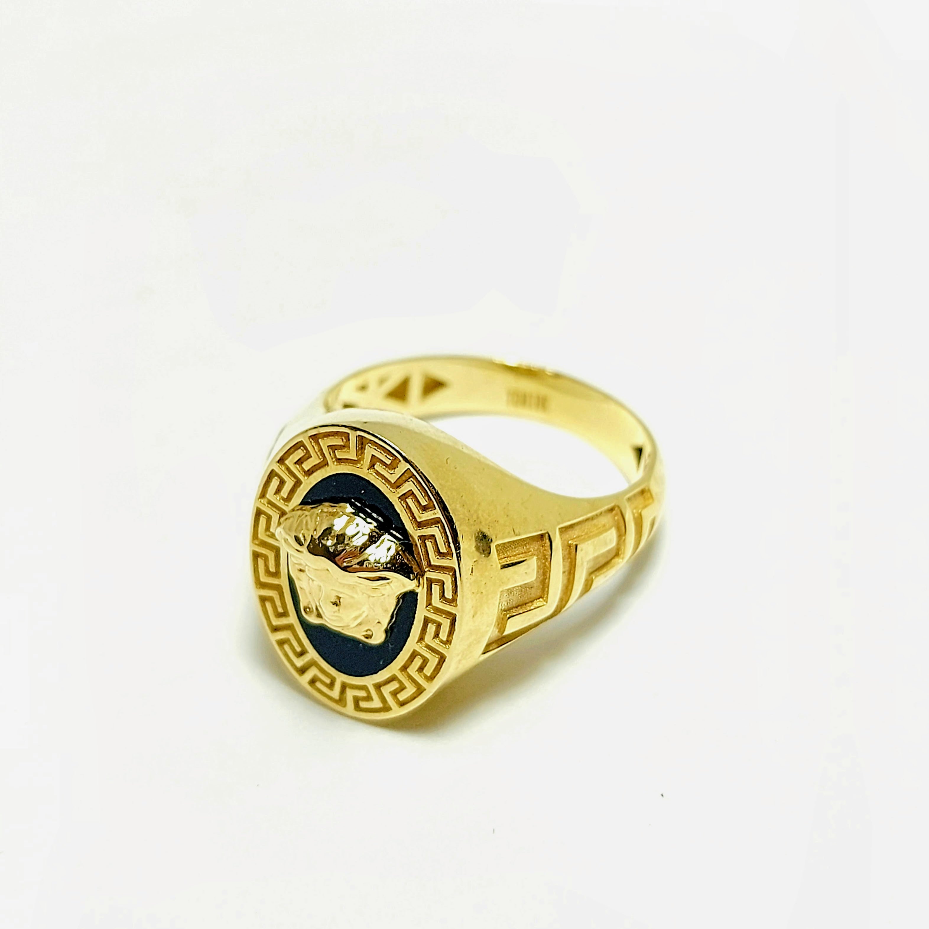 Bague Onyx Méduse Or 10K