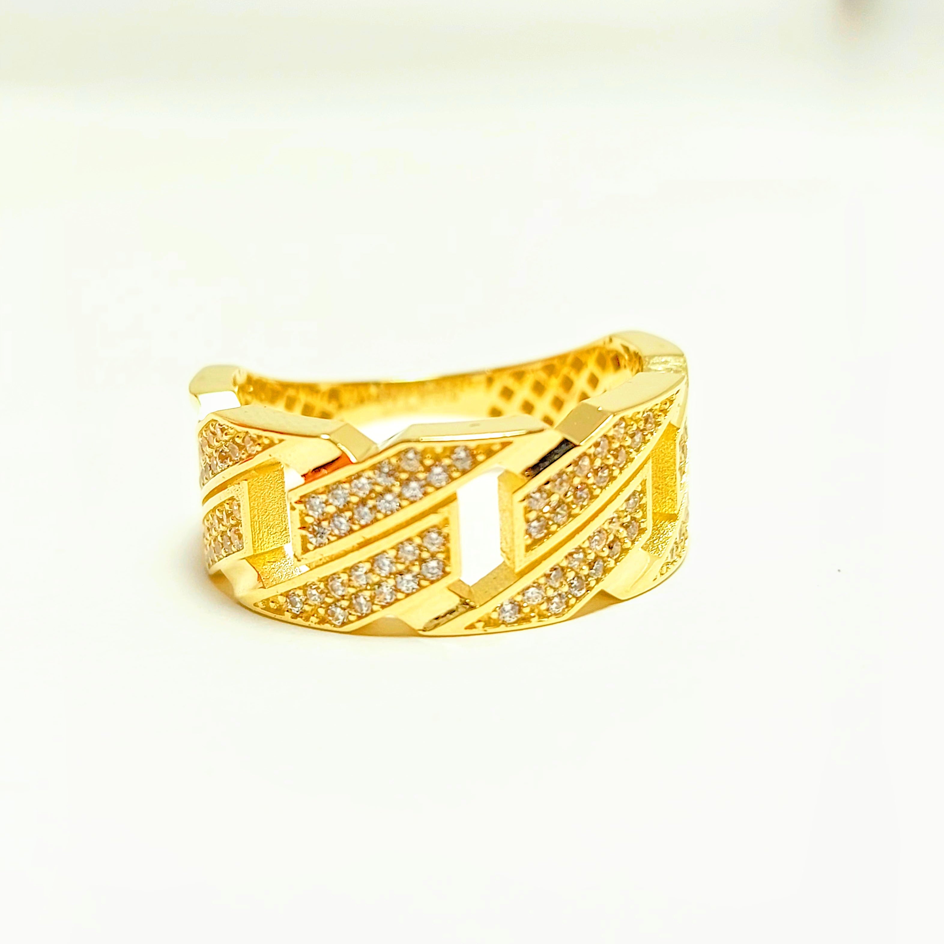 Bague cubaine en or 10K