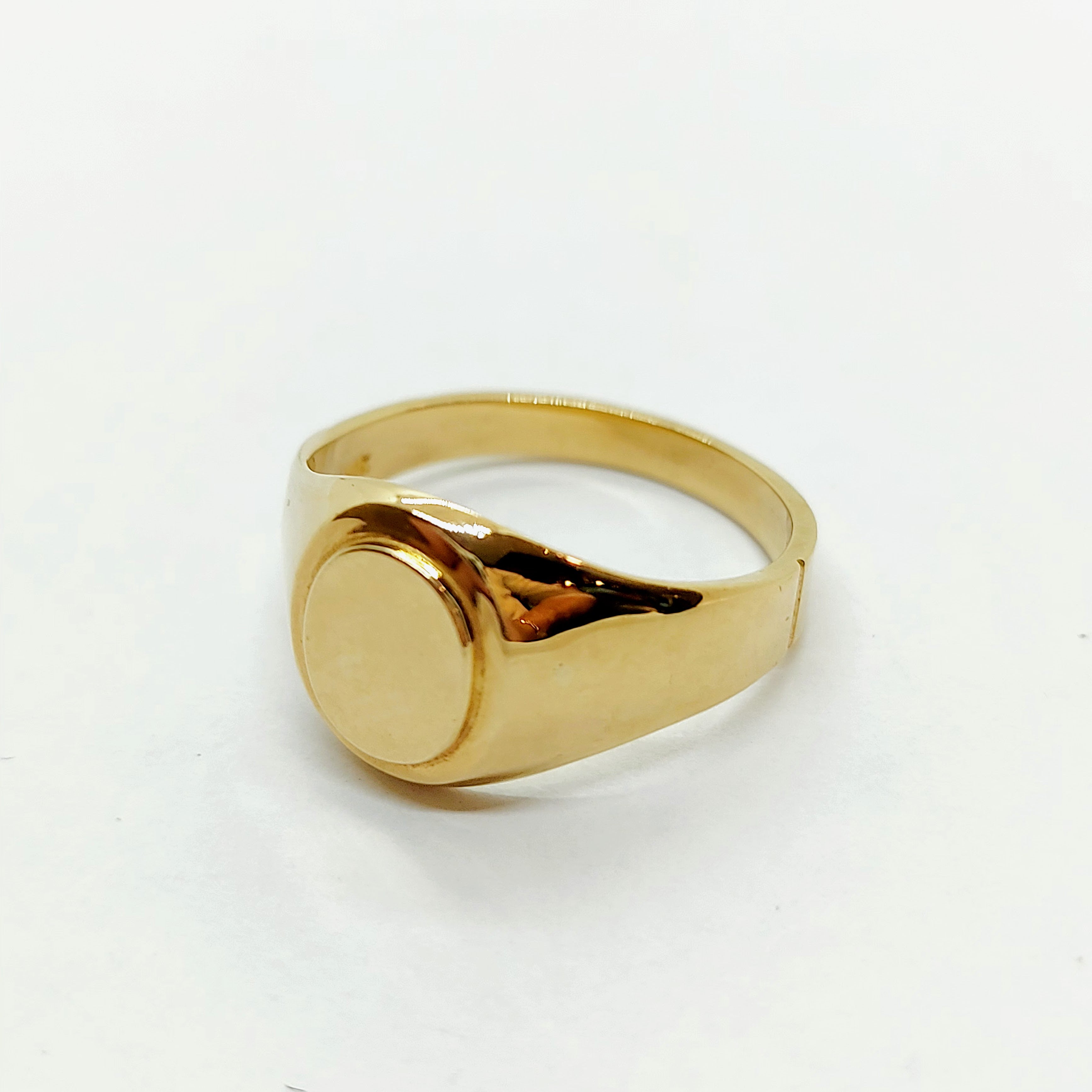 Bague chevalière en or 10K uni