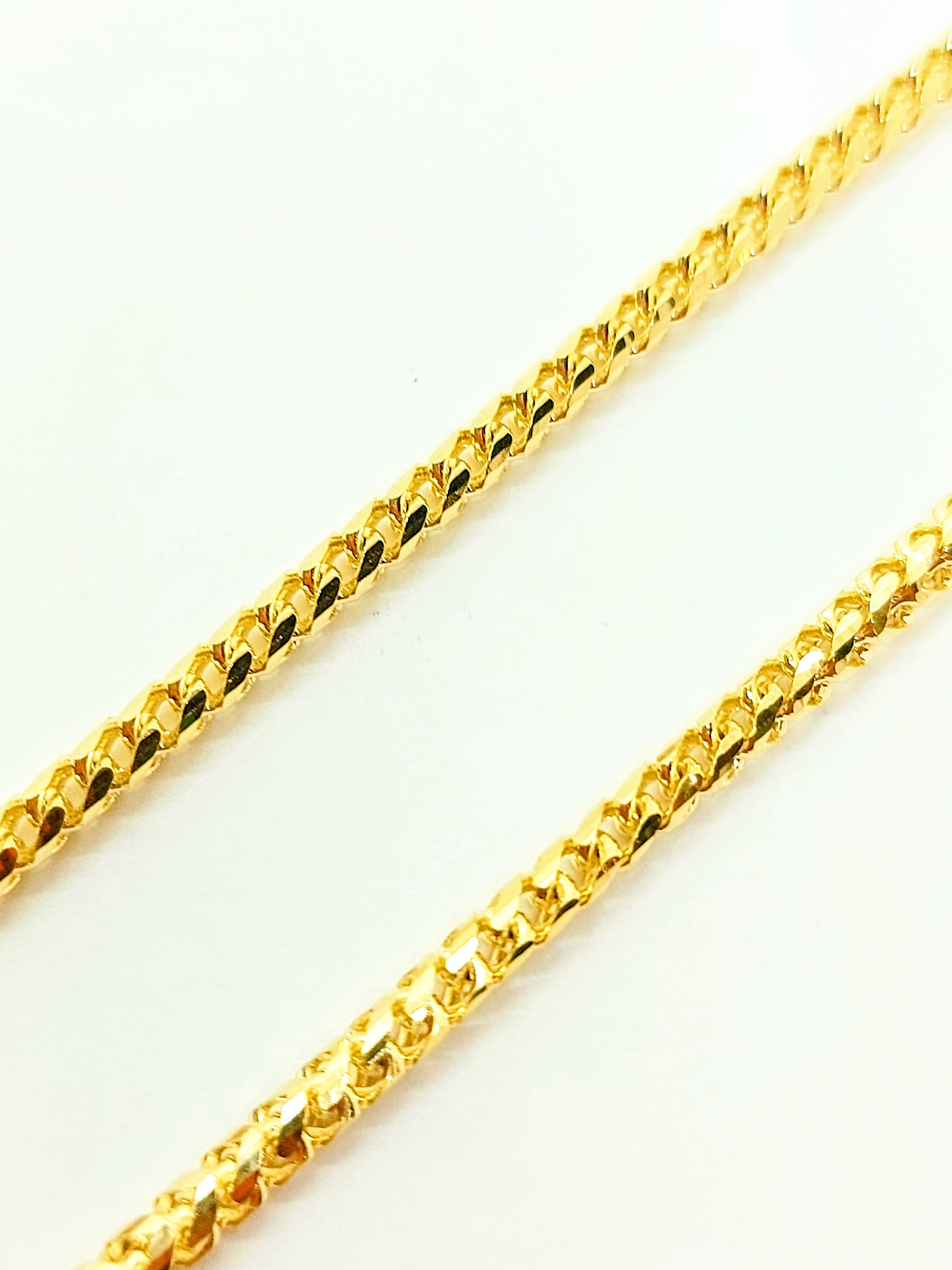 10k Solid Gold Franco chain 2.7mm
